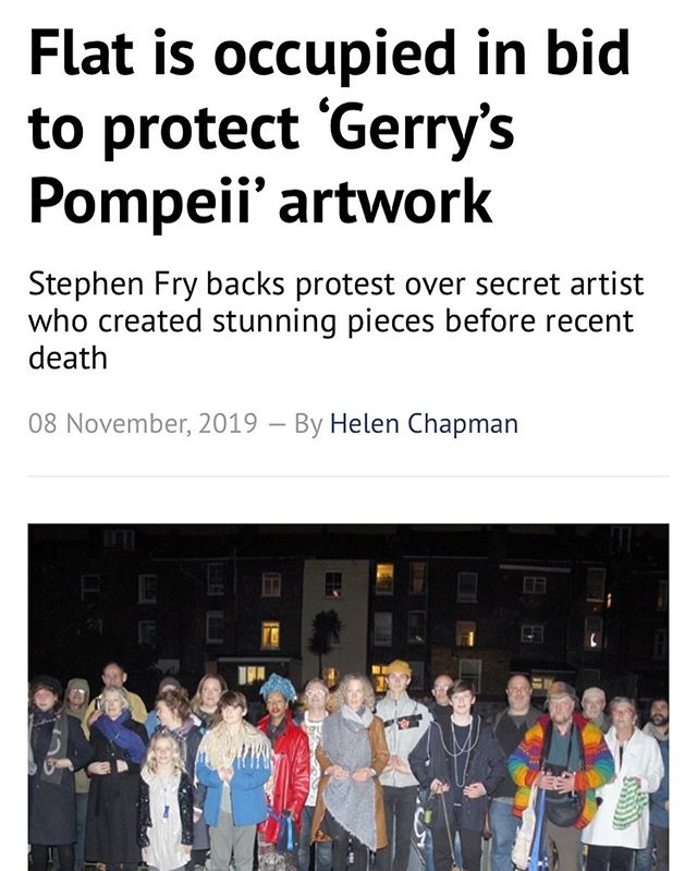 Go team go ~ fight the good fight @gerryspompeii thank you neighbours and supporters you are all hero&rsquo;s @stephenfryactually ~ thank you @camdennewjournal and Helen Chapman for your sharing and support ~ west London and the world needs Gerry&rsq