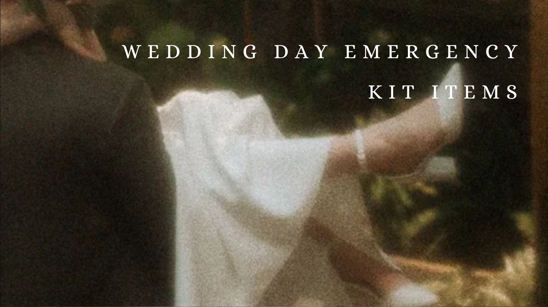 Wedding Day Emergency Kit