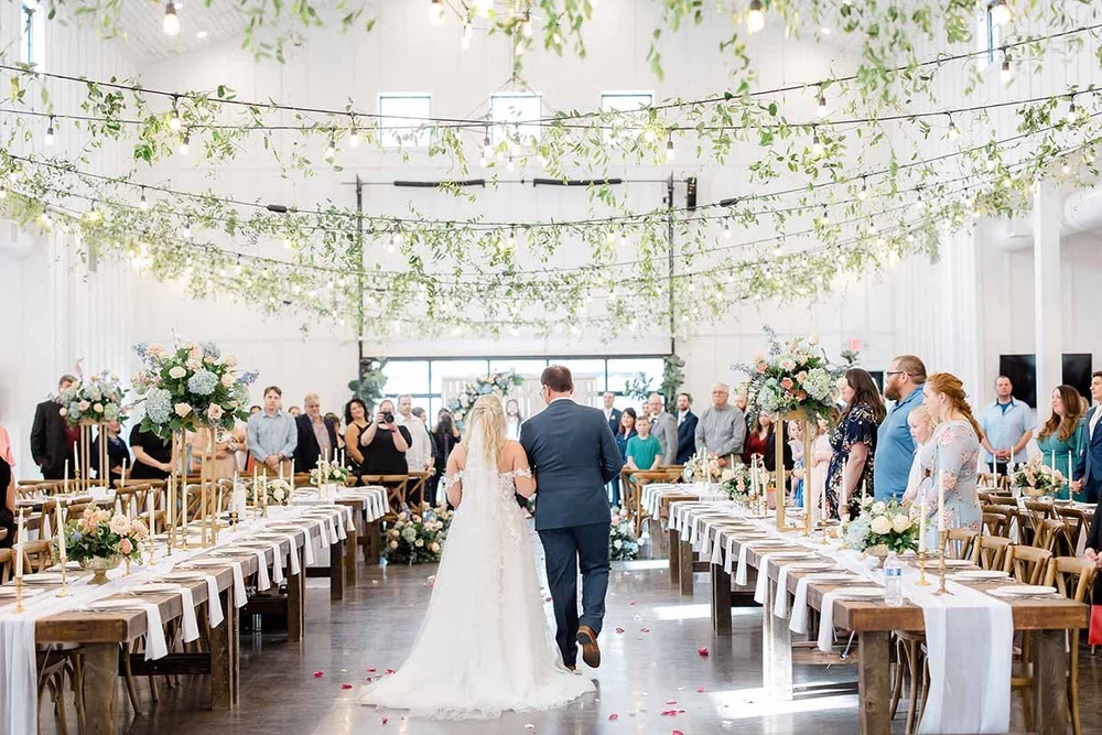 Wedding at the Pines in Fargo coordinated by behind the scenes events