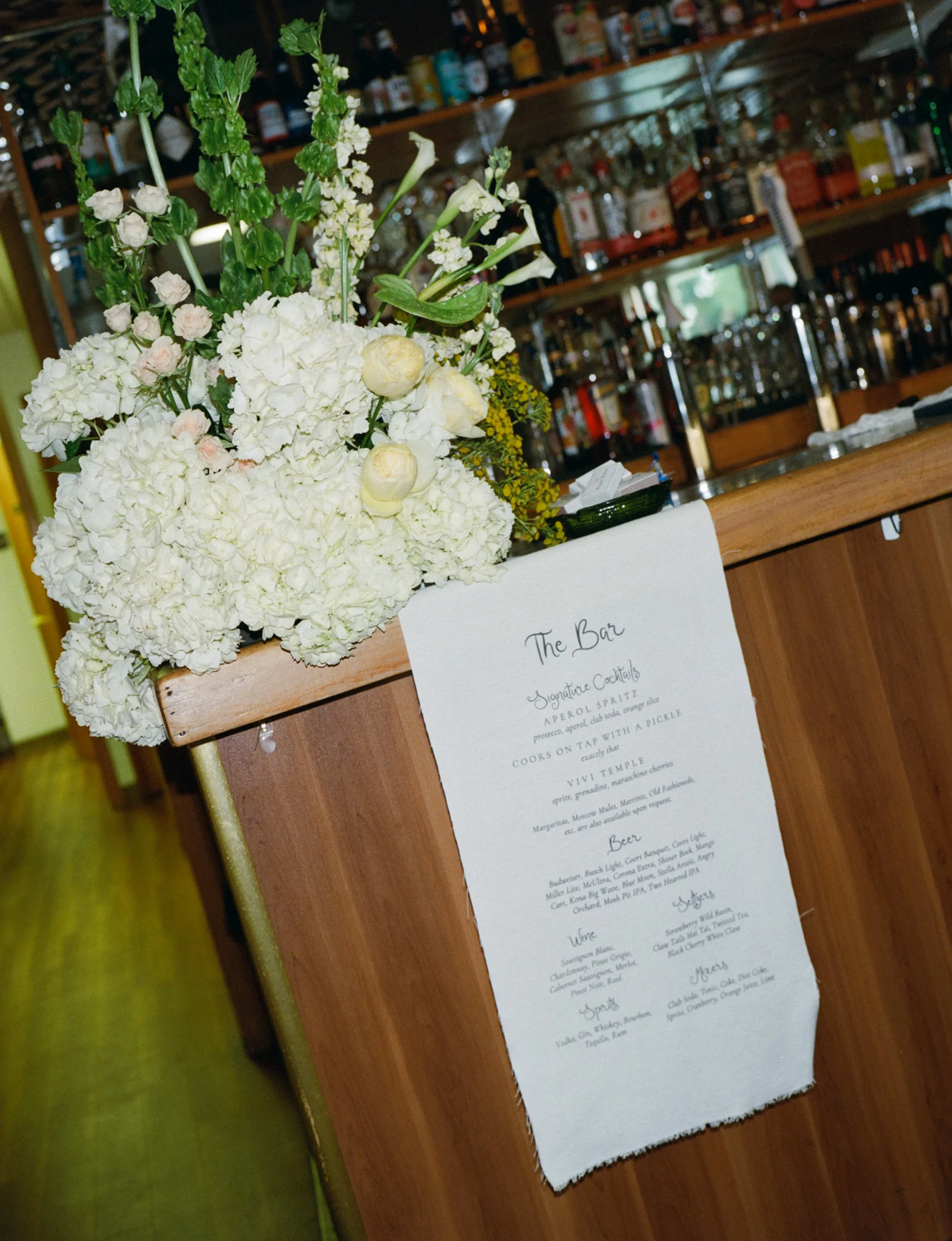 Lady J's wedding venue with florals by Love Always