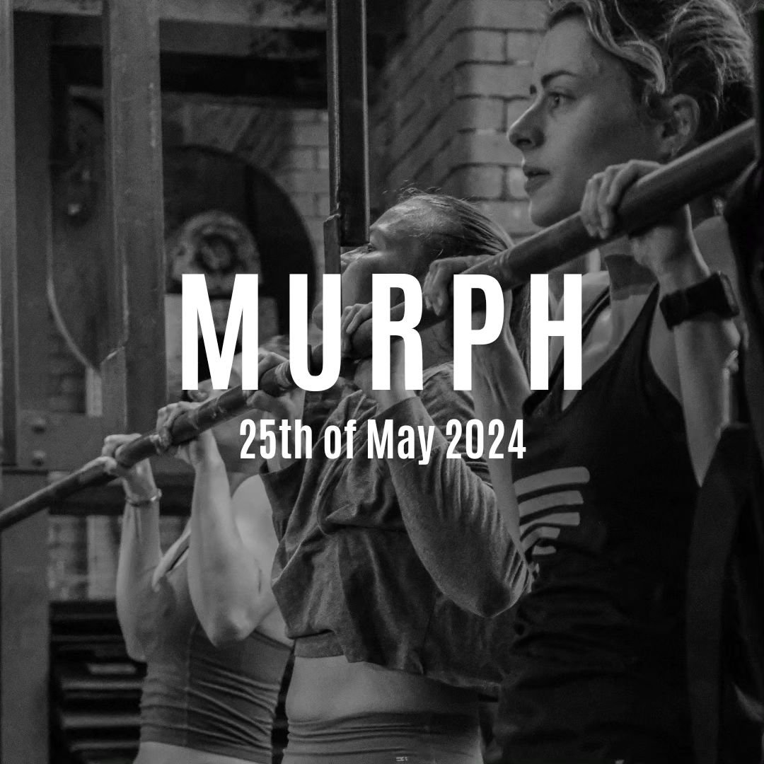 ⚡️ Save the date: 25th of May ⚡️

Every year we participate along with most CrossFit boxes worldwide in dedicating a day to do the CrossFit Murph Challenge.

The WOD is a challenging physical and mental test made in honor of the sacrifice and service