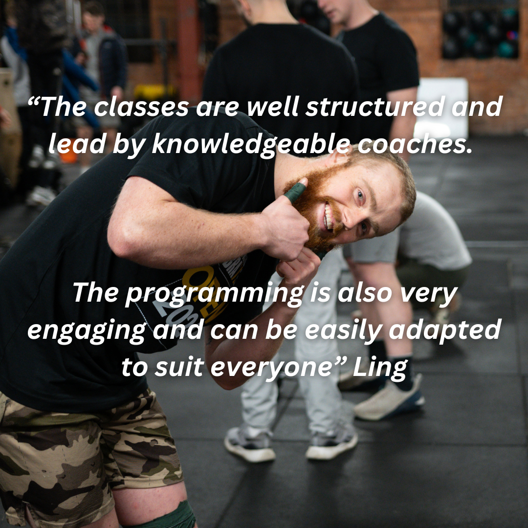 “Easily the best hour of my day. I was apprehensive about joining CrossFit but the team were so welcoming and supportive - I’m so glad I did. The classes are well structured and lead by knowledgea-3.png