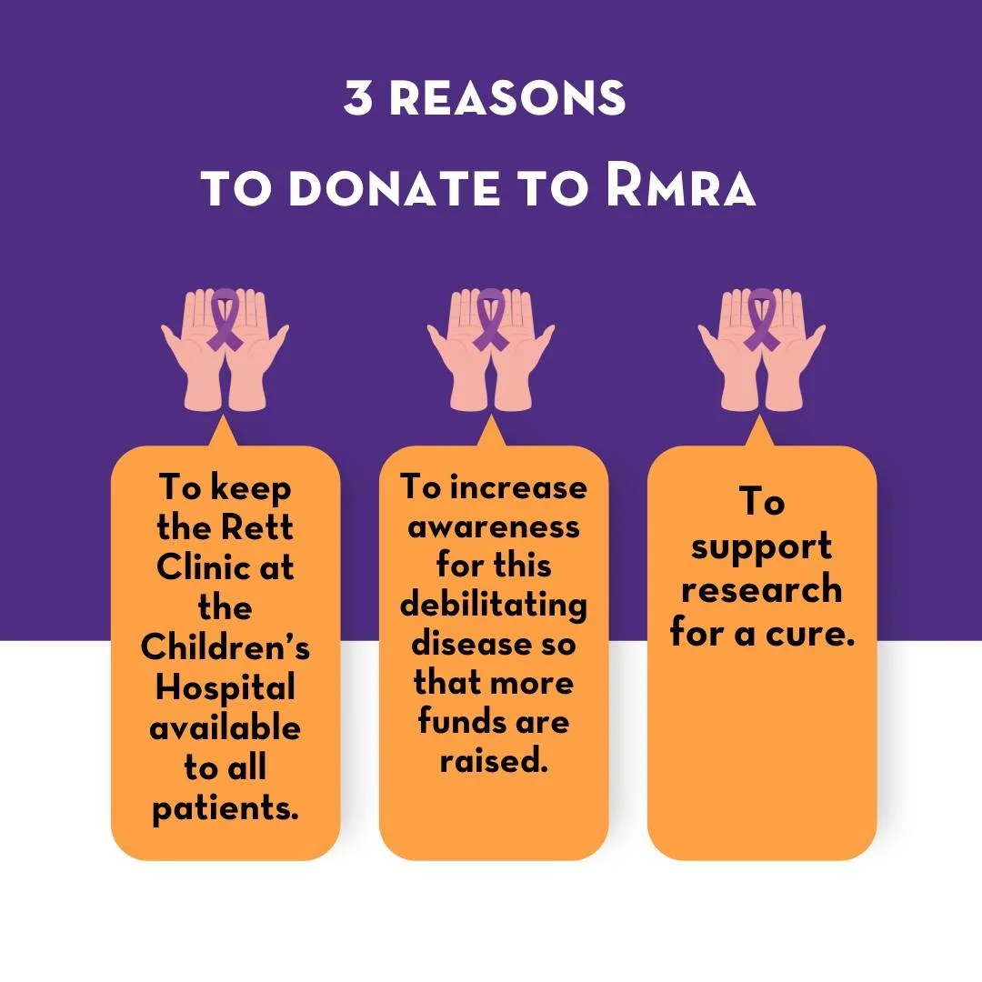 As we get closer to October, which is Rett Syndrome Awareness month, we would like to share 3 ways your donation can make an impact on the lives of children and families who have been affected by Rett Syndrome. Every donation benefits the Rett Clinic