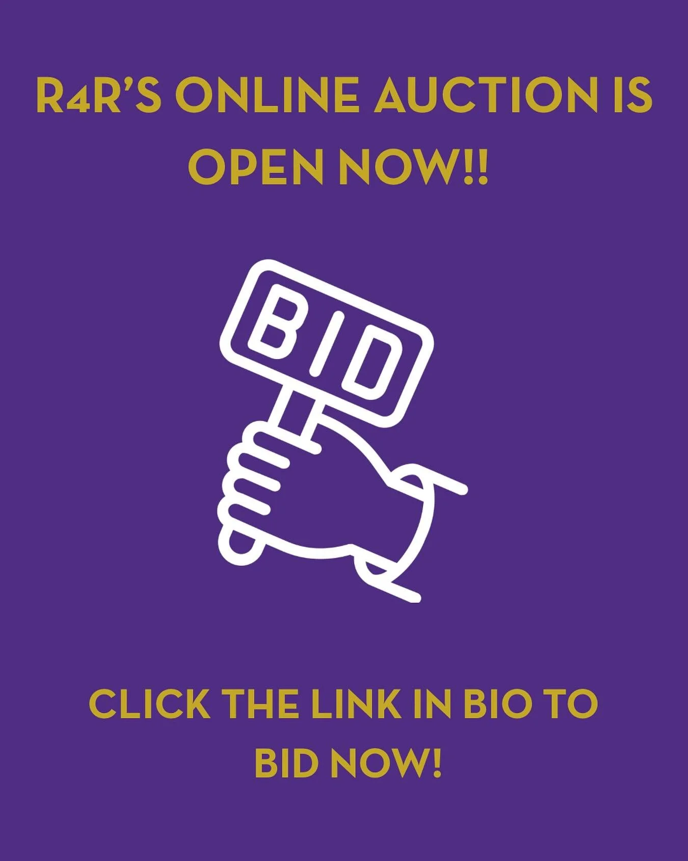 The R4R Fall 2025 Silent Auction is now open for bidding! Click the link in our bio to start bidding on fabulous items, including fishing trips, custom R4R items, beautiful art, and more!
