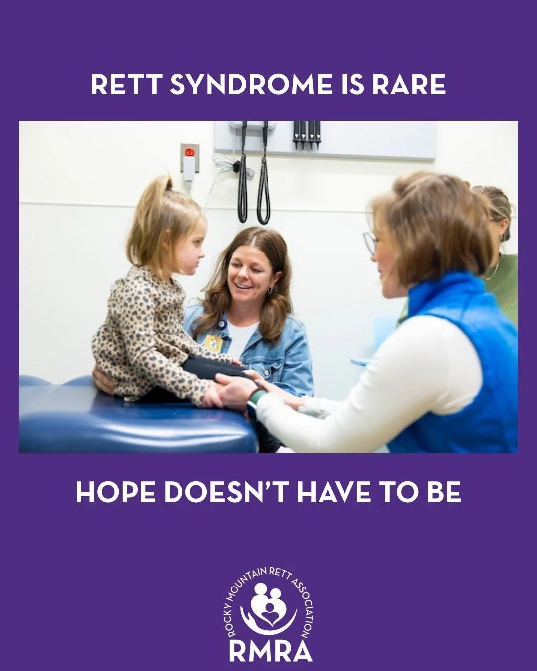 Rett Syndrome is rare, but hope doesn't have to be. Every day differences are being made in big and small ways. Donations, research, and the hard work of the Rett Clinic team are all giving HOPE to the search for a cure. It takes a village.💜