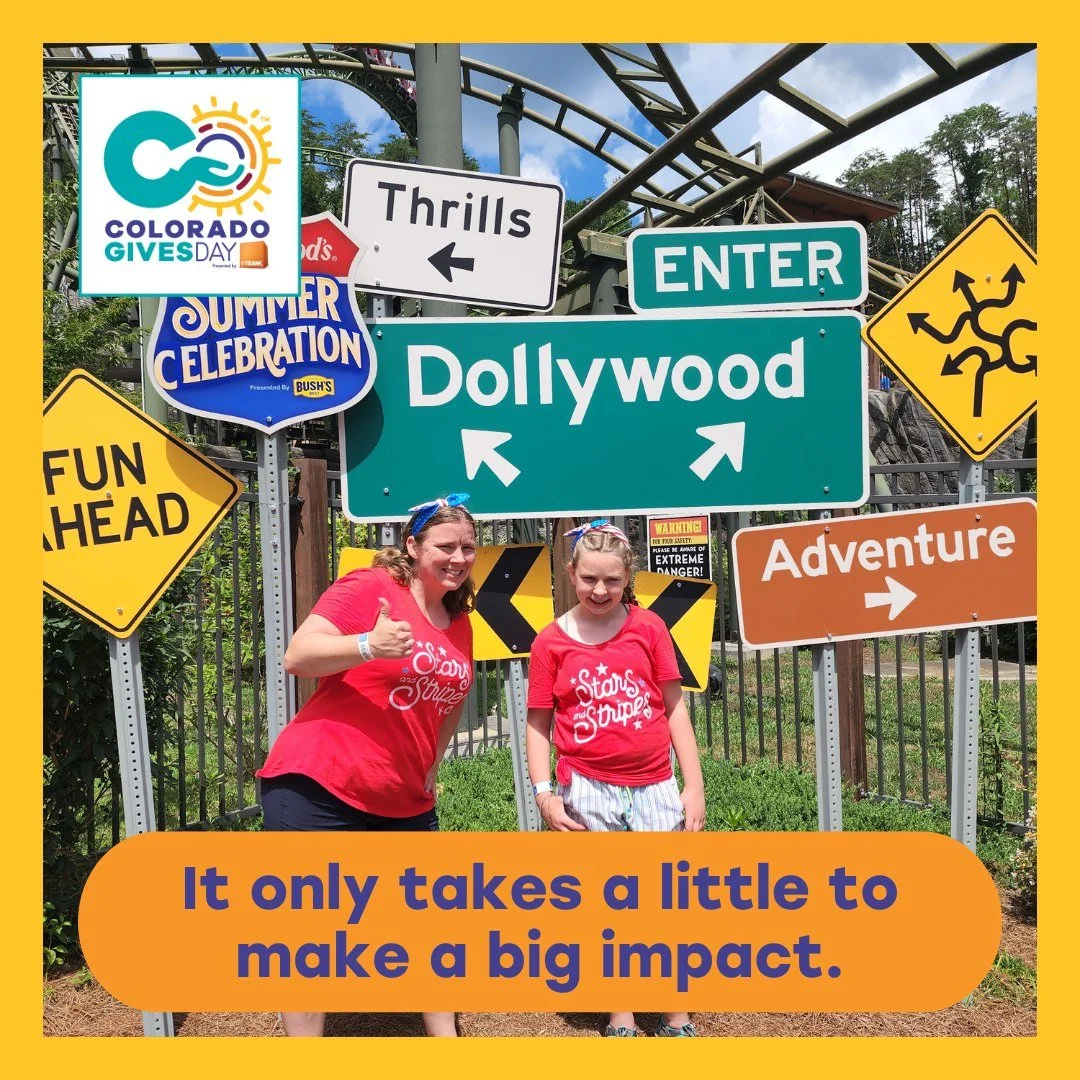 It only takes a little to make a big impact! Join the statewide giving movement and give what you can this holiday season. 

Colorado Gives Day is December 9th - Click the link in our bio to schedule your donation today.✨💜