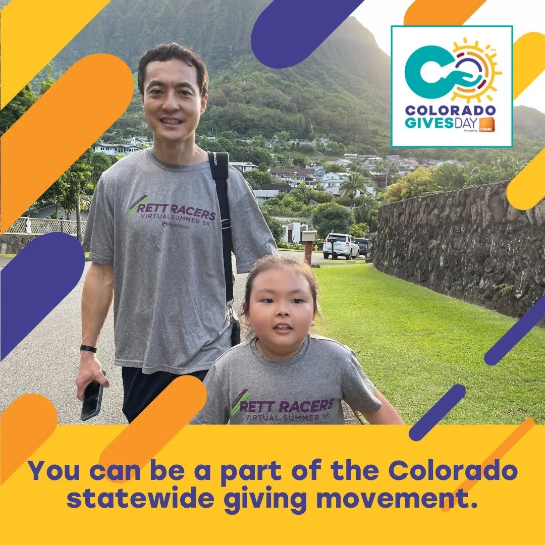 Today is Colorado Gives Day! Every donation to RMRA benefits the Rett Clinic at Children's Hospital Colorado to continue and expand operations, fund research, and support children and families who are affected by Rett Syndrome. 💜 

Make a difference