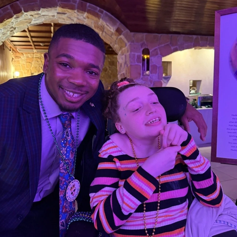 Jaden was such a great addition to our Mardi Gras party! Everyone loved the coin toss - what a great way to get people up and moving for a great cause. We are so grateful for our partnership with 9News! 

@9newsdenver @j.knowles12 @drewcarneytv