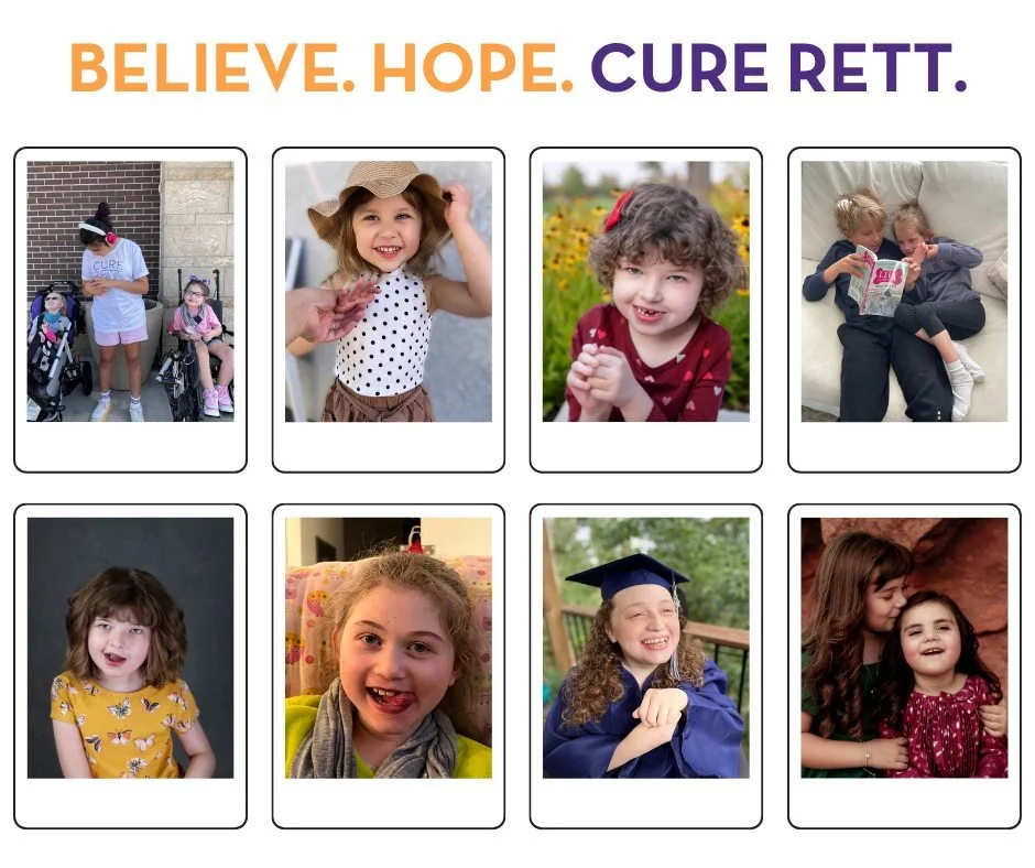 Believe. Hope. Cure Rett. A cure is possible!! 💜🧬