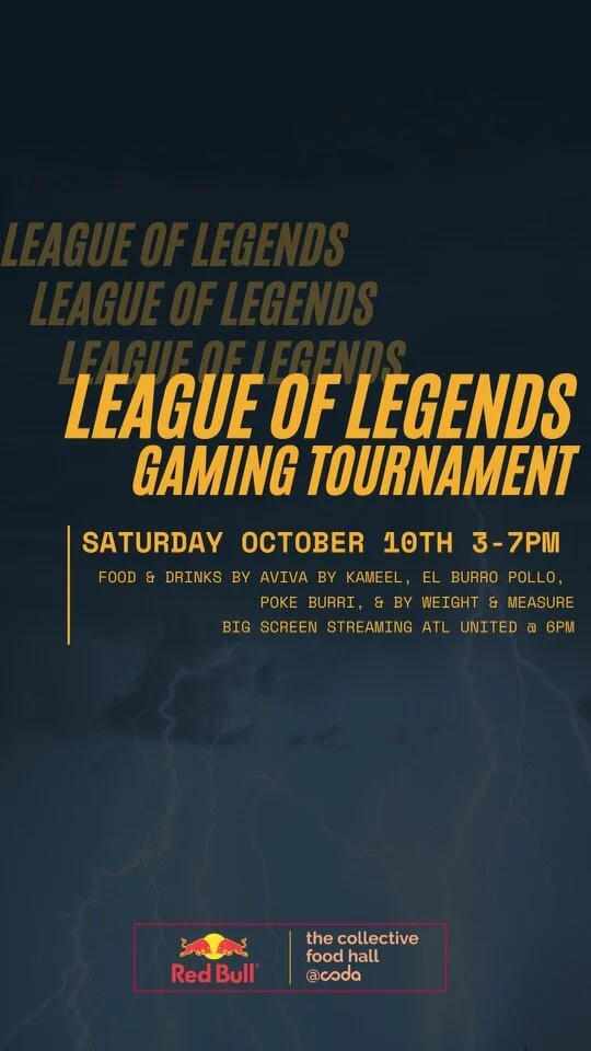 Foodie Popup- League of Legends Gaming Tournament