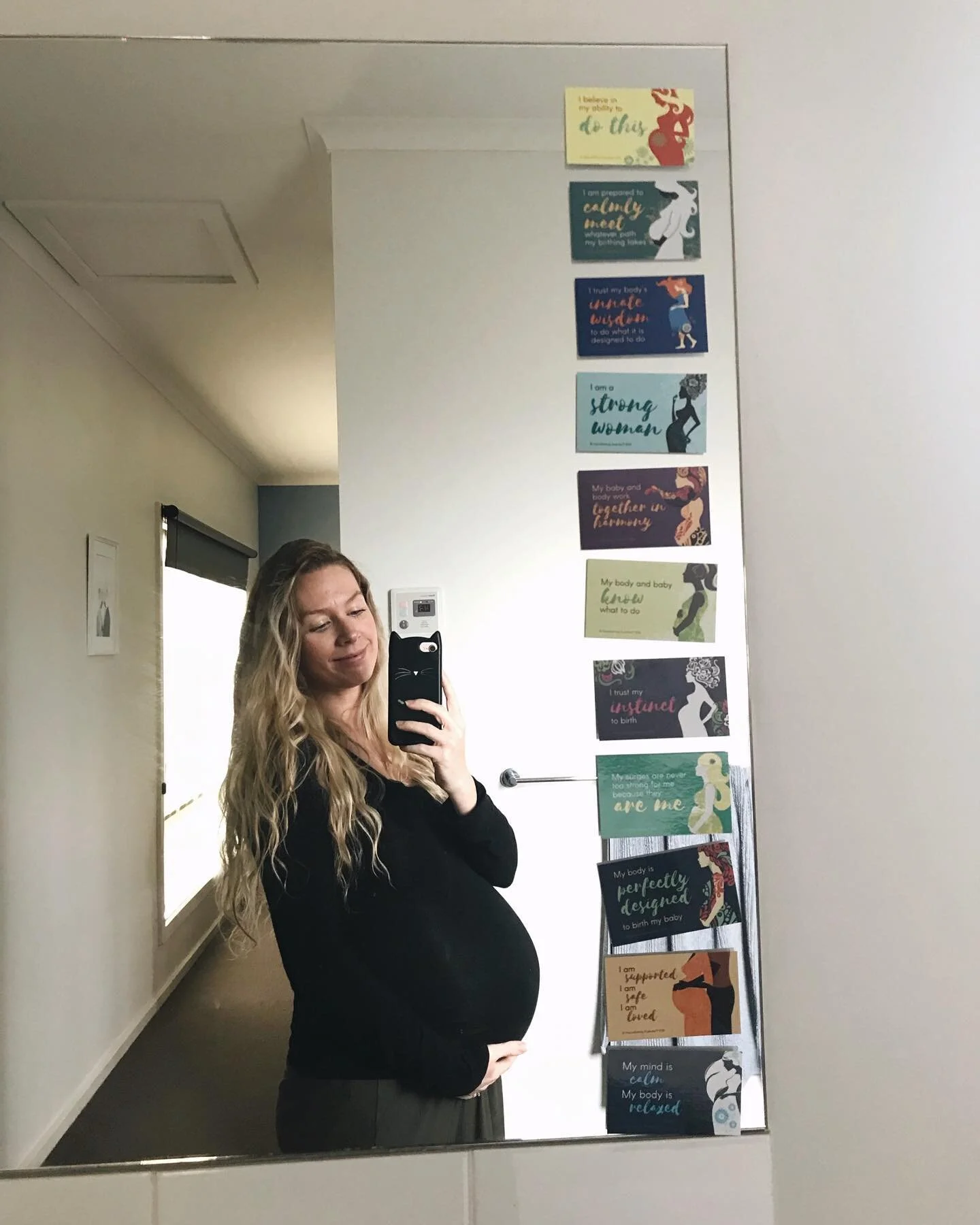 Birth affirmations are up 💫

I&rsquo;ve been a huge fan of Hypnobirthing, calm birth promotion, learning about my body + labour + post-partum on a whole other level during pregnancy! What a magical time this is ✨I would encourage all women to empowe
