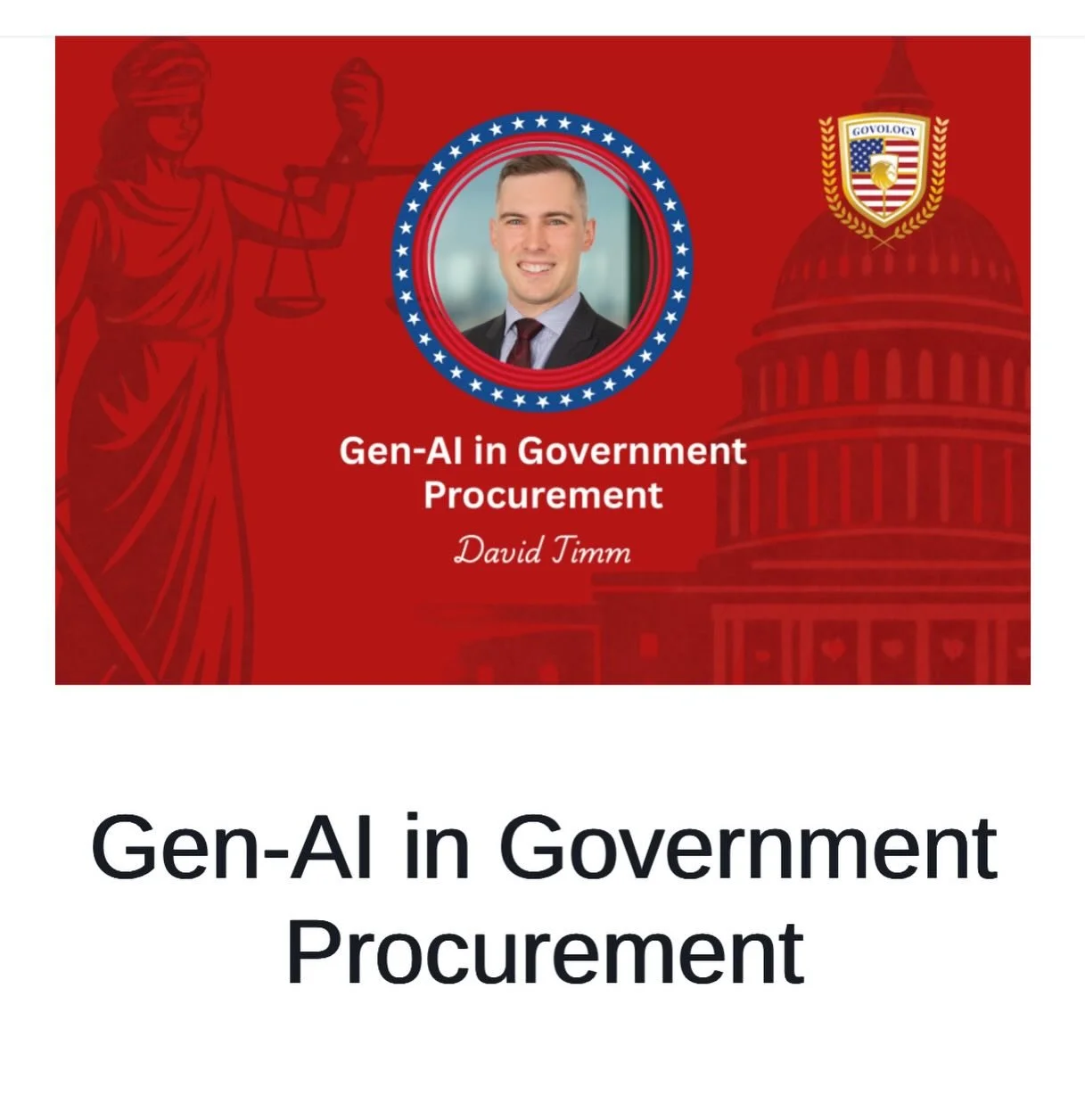 🤖 Gen-AI in GovCon

Join Govology on Feb 12 | 1 PM ET for a live webinar on the real risks of AI in government procurement and how to avoid costly mistakes.

📺 On-demand included: Can&rsquo;t attend live? Registrants will receive access to the full