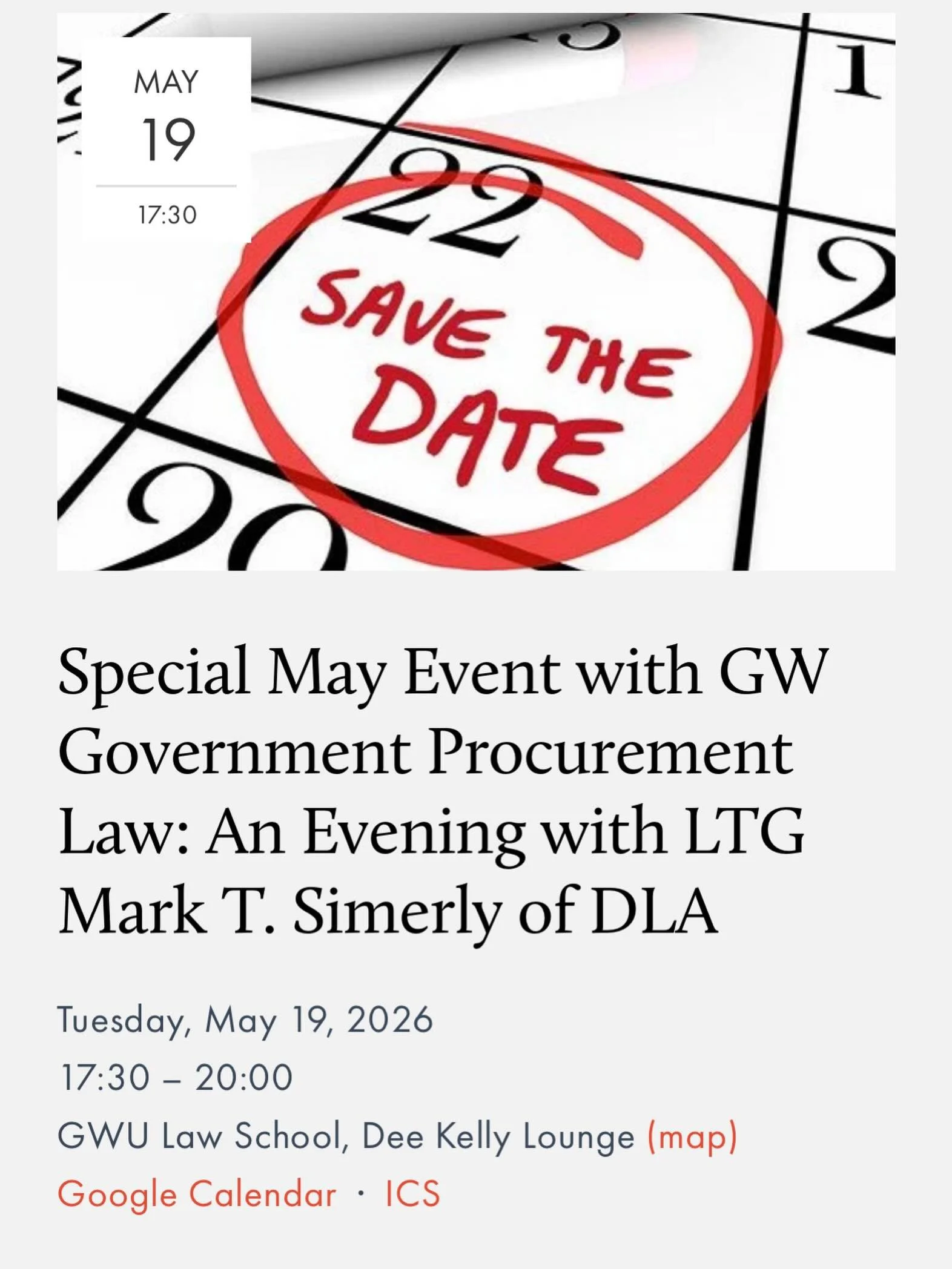 Happy Friday from NCMA DC 🎉

Kick off your weekend by securing your spot for our upcoming event with Lieutenant General Mark Simerly at George Washington University, hosted in partnership with the George Washington University Government Procurement 