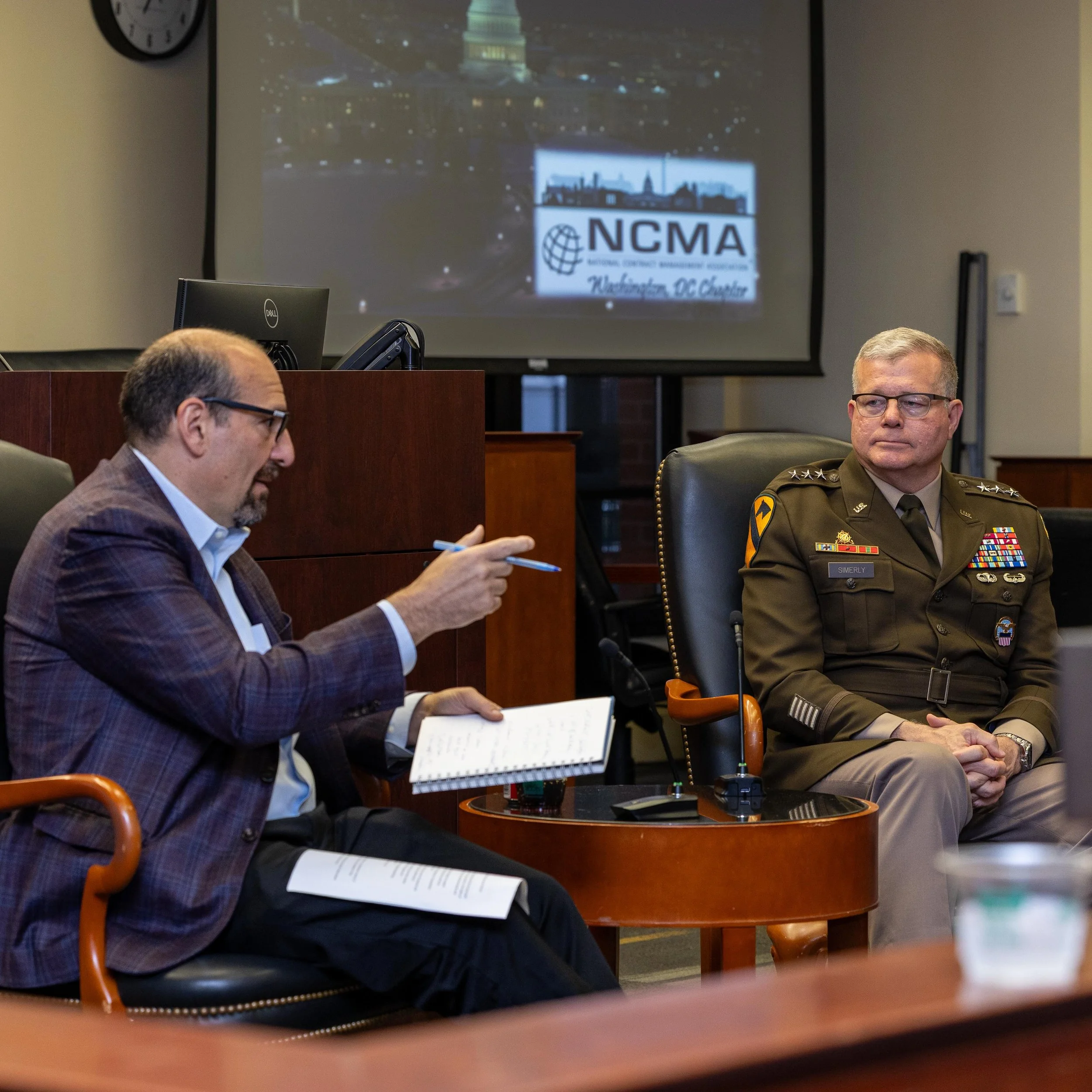Thank you to everyone who joined us for an incredible evening with Lieutenant General Mark Simerly! 🙌

A special thank you to our partners at the George Washington University Government Procurement Law Program, our moderator Jason Miller, and all wh