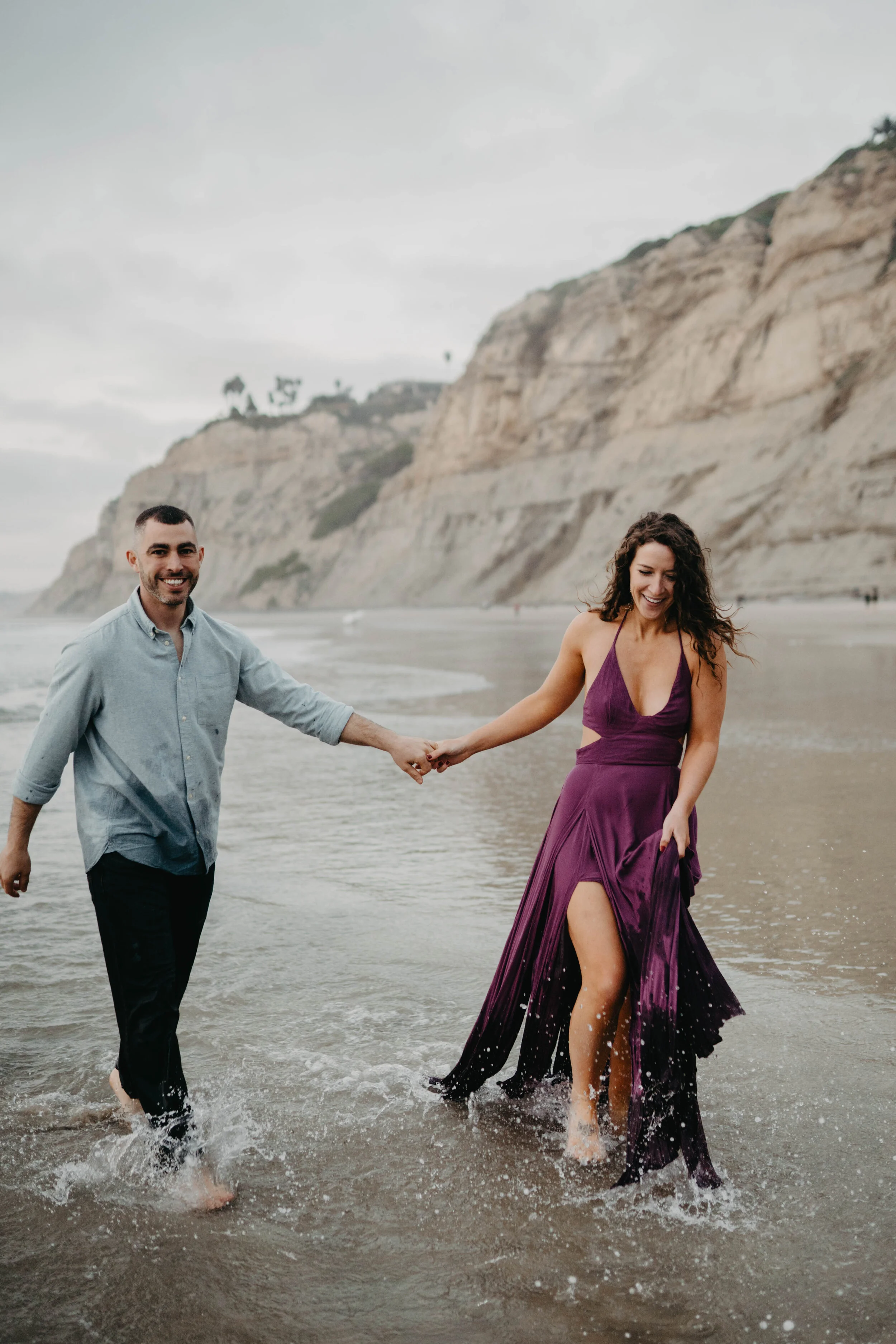 Blacks Beach San Diego California Engagement Session-  Lauren Turner Photography- Southern California Adventure elopement and intimate wedding photographer.jpg