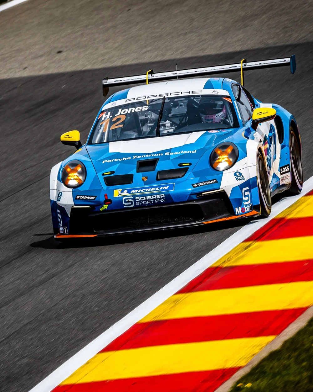Harri in the Scherer Sport Car