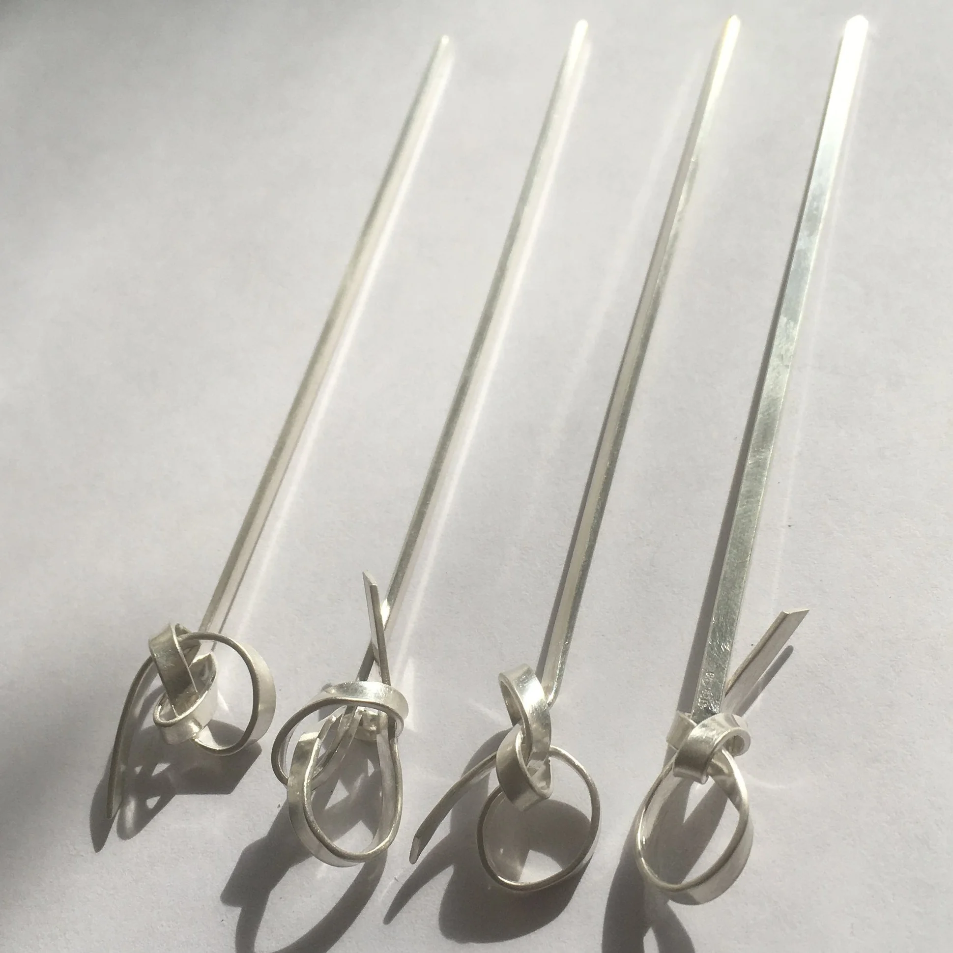 Set of 4 Knotted Cocktail Picks