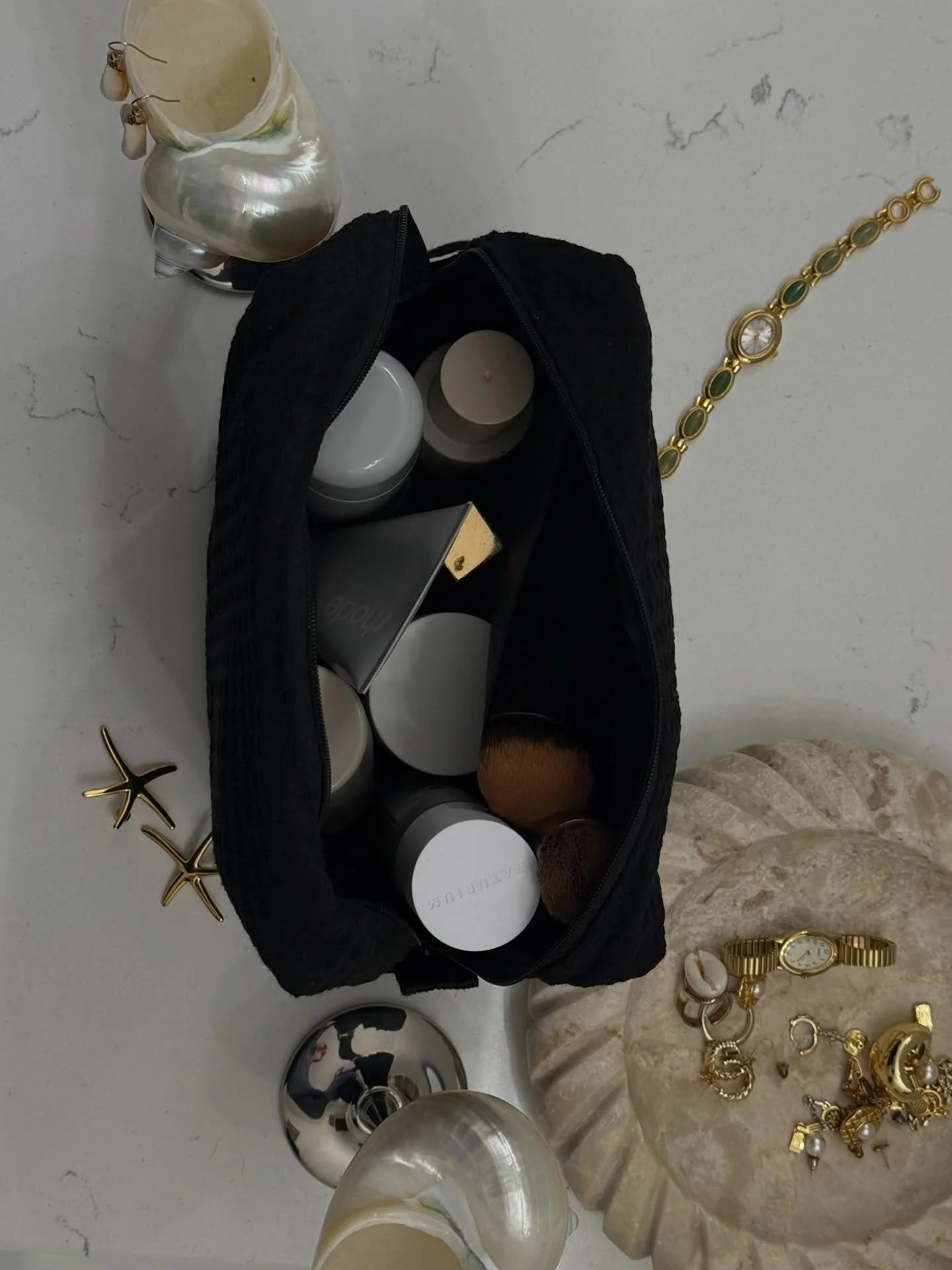Makeup bags coming 1/1/26 🐚 the perfect size for all your beach necessities
