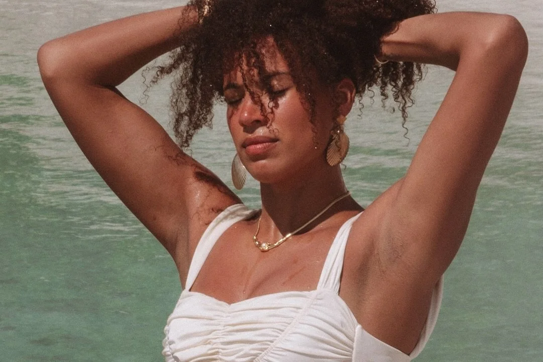 This swimsuit pairs well with sparkly seas &amp; sun-kissed skin 🐚