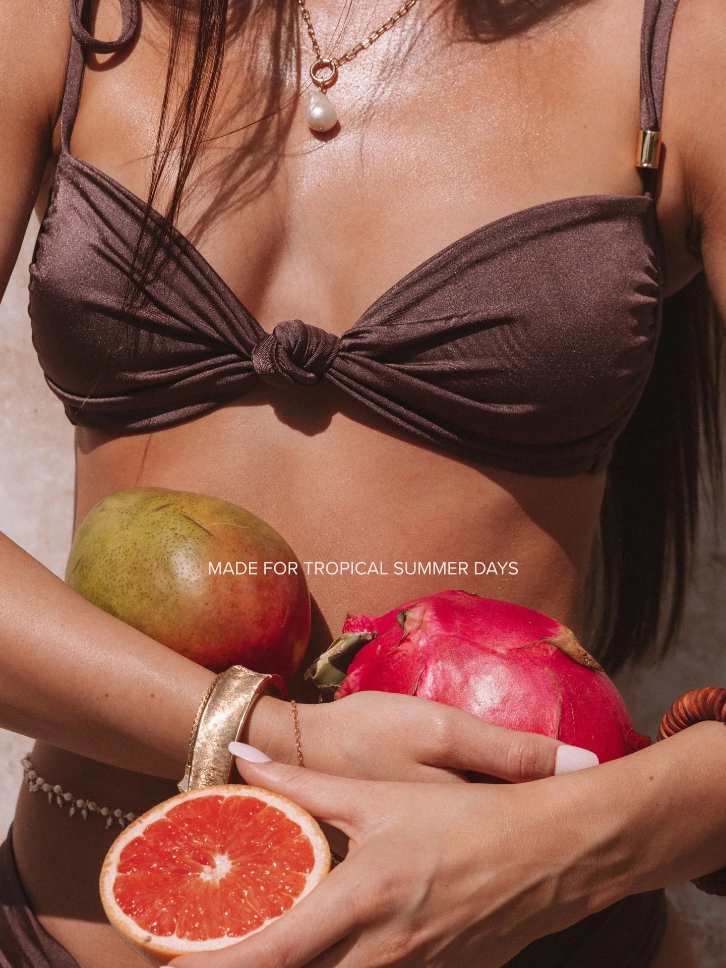 Introducing Espresso 
Now available in our brand new Amalfi Top + Honey Bottoms 🐚