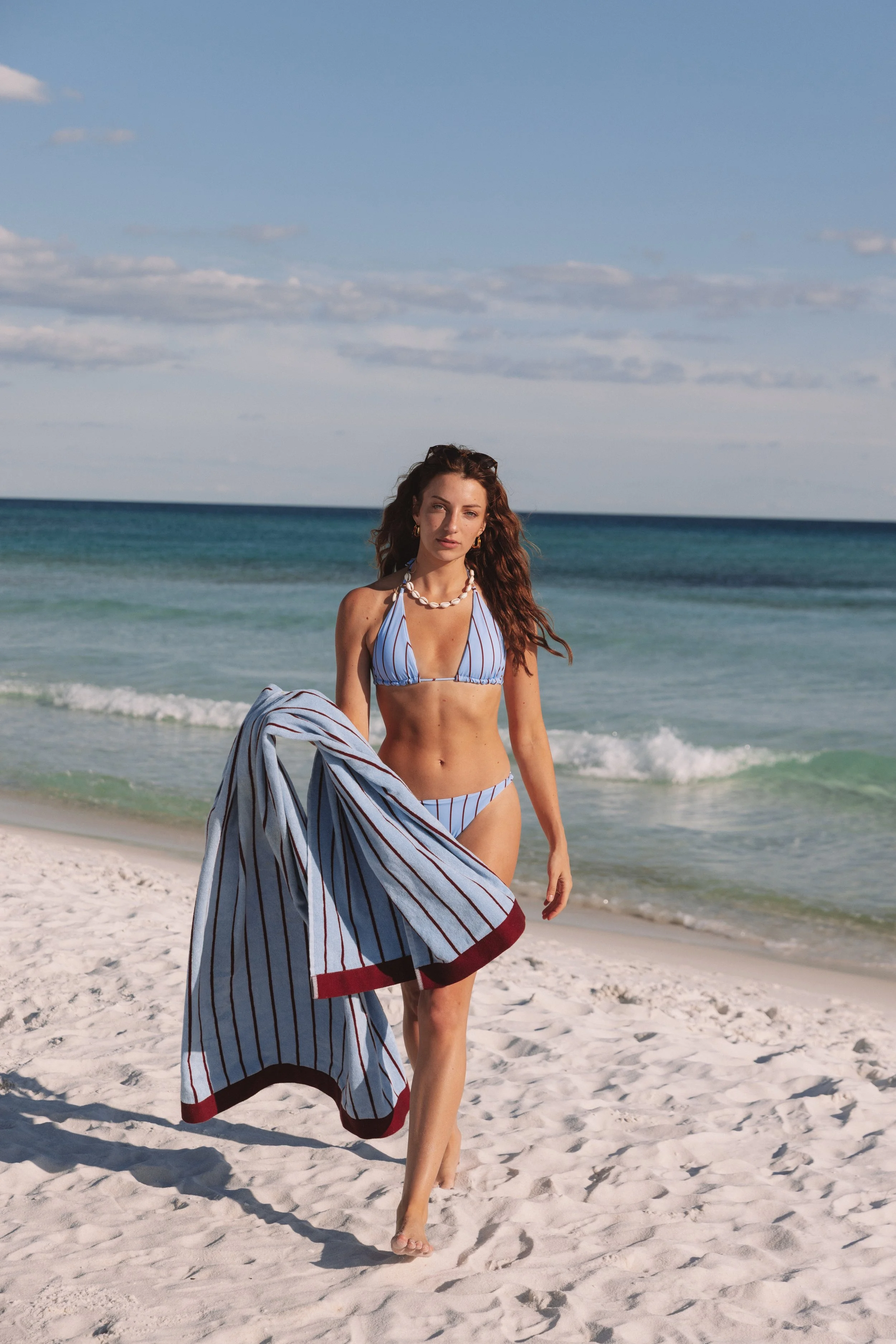 AMINI X FEEL LOVED XL BEACH TOWEL - SEABERRY