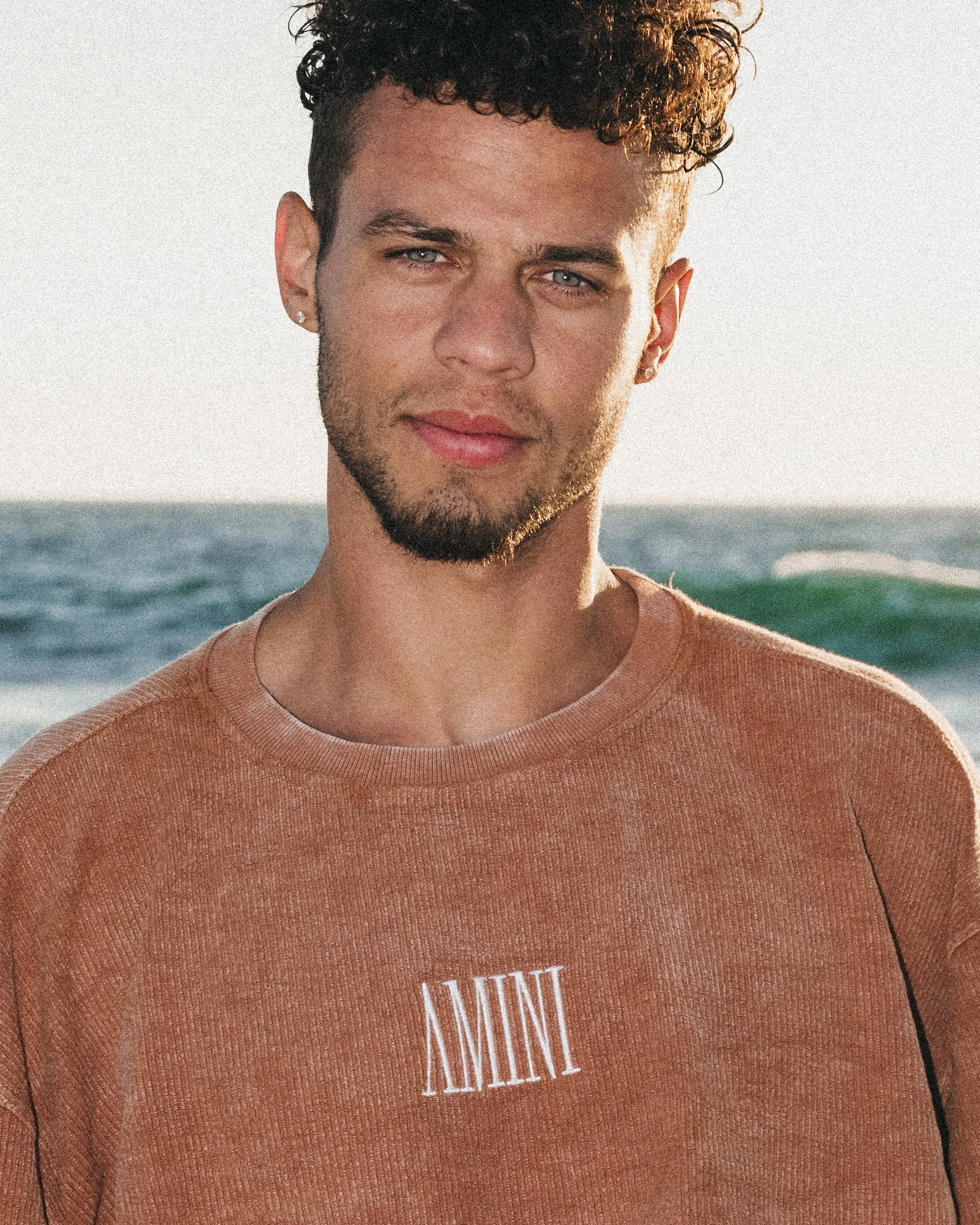 Amini Logo Crewneck - Vintage Brown