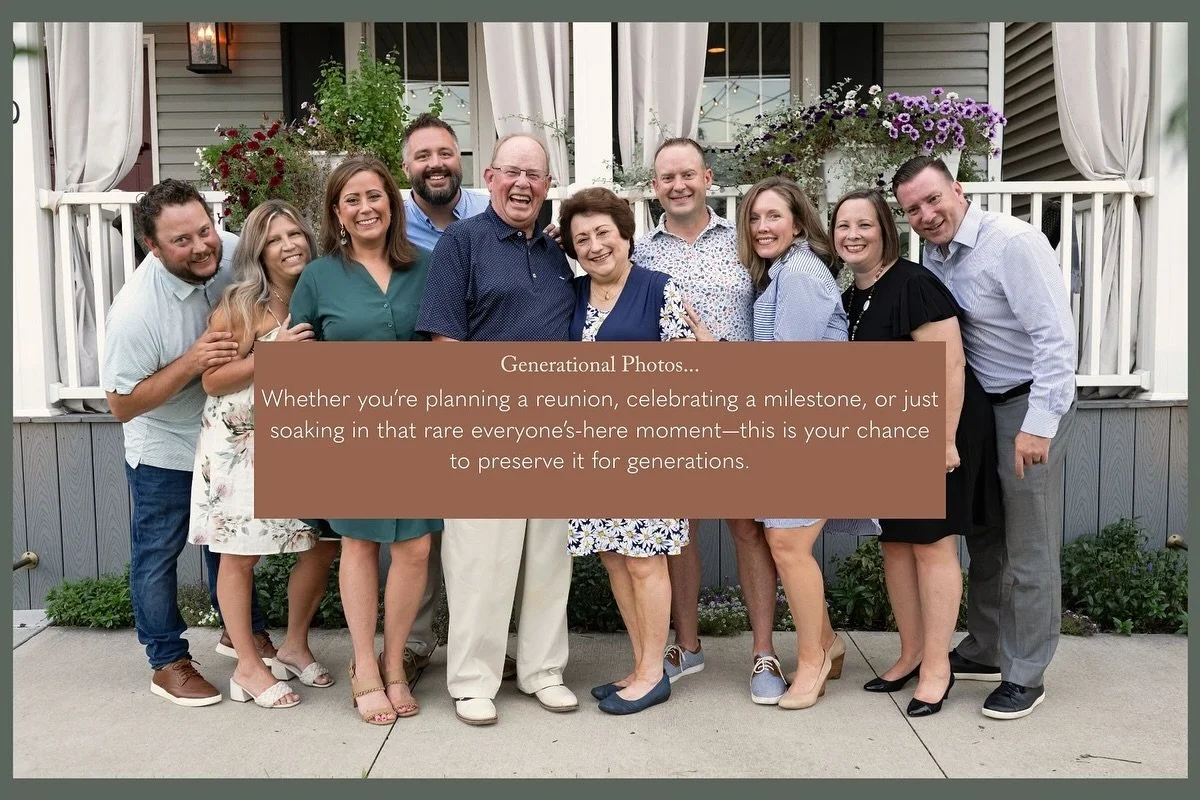 📸 Summer&rsquo;s Sweetest Tradition: Generational Photos

The only thing better than getting the whole family together? Capturing it.

Whether you&rsquo;re planning a reunion, celebrating a milestone, or just soaking in that rare everyone&rsquo;s-he