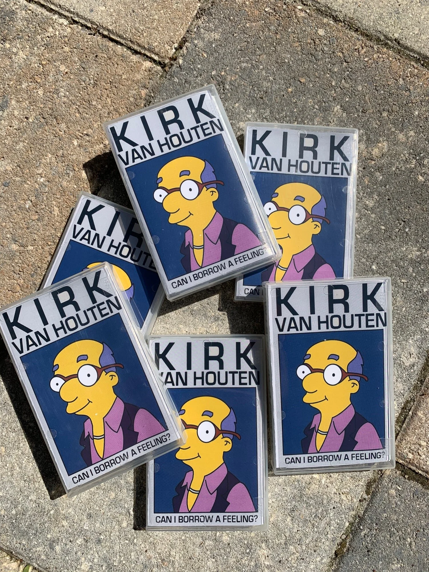 "Can I Borrow  Feeling" x Kirk Van Houten (from The Simpsons) Cassette Tapes Available 