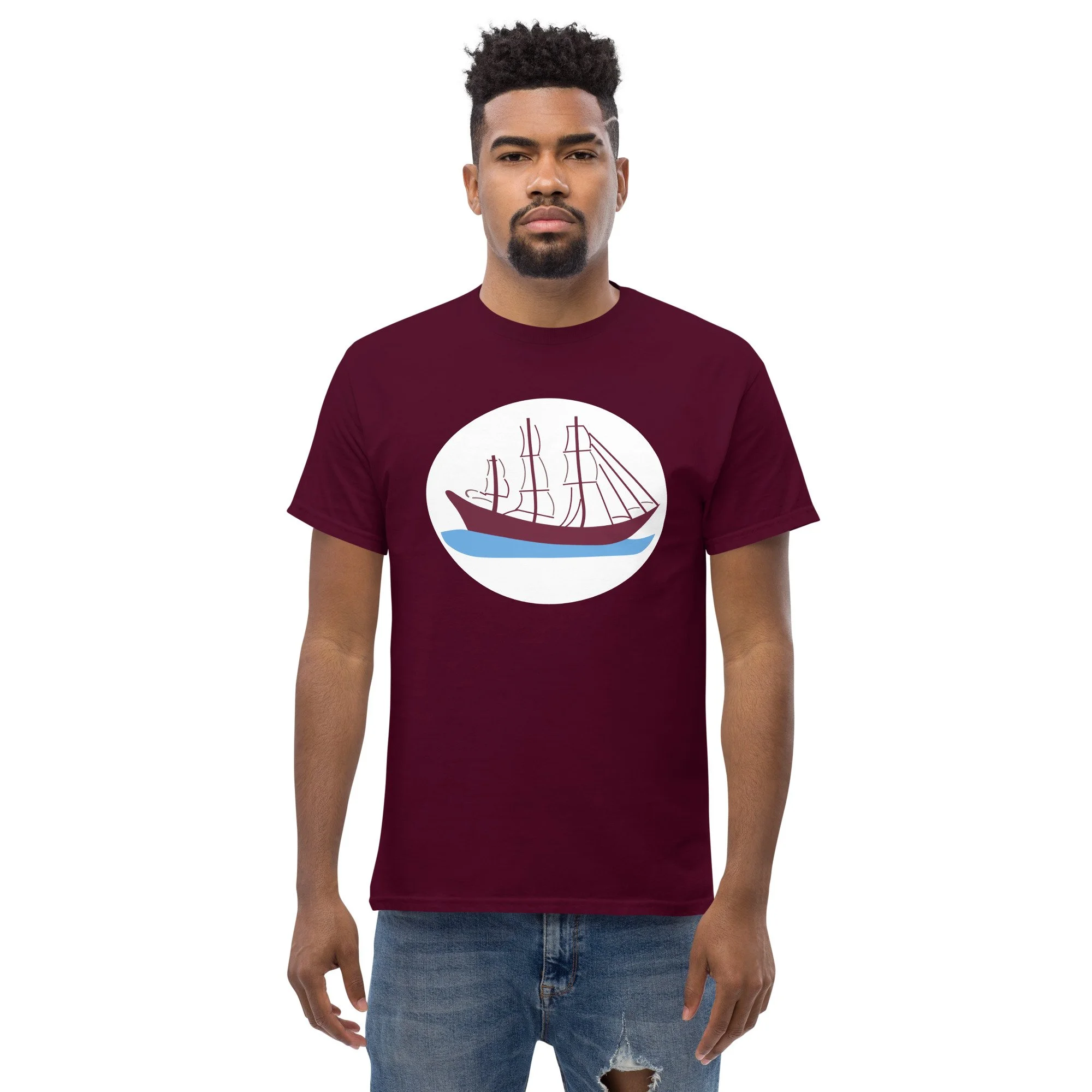 unisex-classic-tee-maroon-front-6a4d124aac1da.jpg