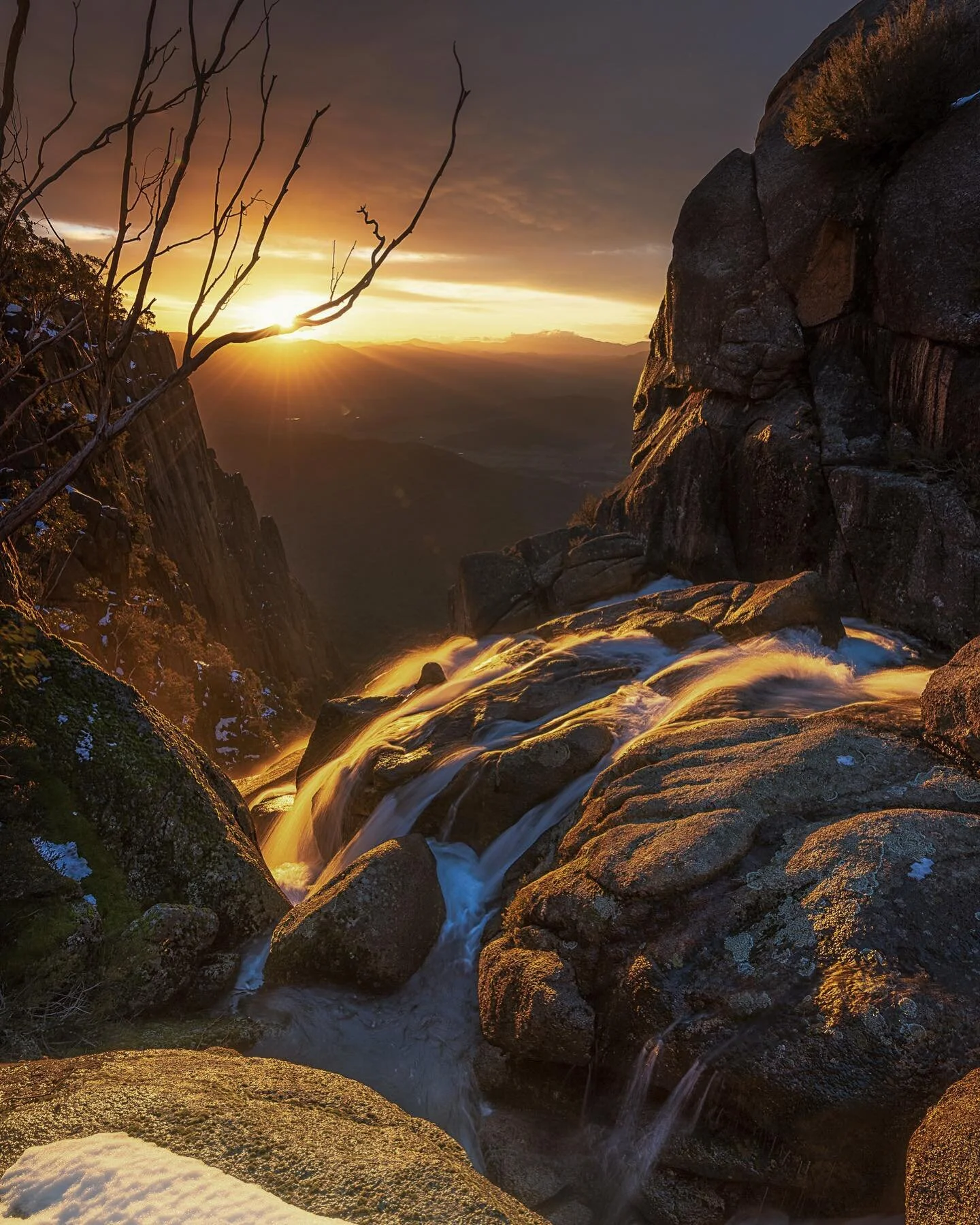 The magic first light in the Victorian High Country 
Crystal Brook falls is the perfect place to watch the sun rises 
Nikon D750
Nikon 16-35mm
Nisi 3 stop grad filter
Sirui tripod
F/13
1/3sec
ISO 50
____________________________
Nisi filters &amp; sir