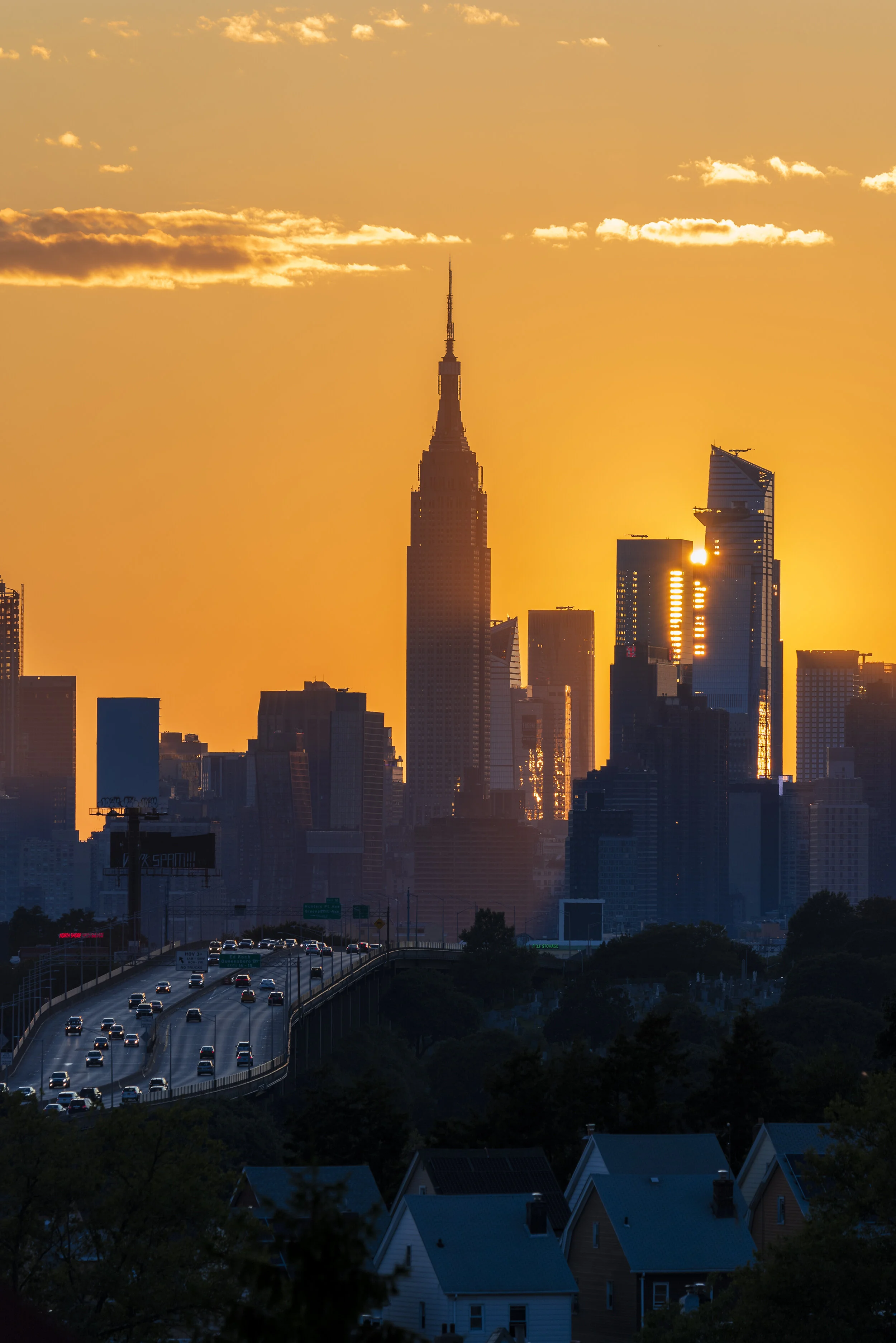 Sunset thru Hudson Yards