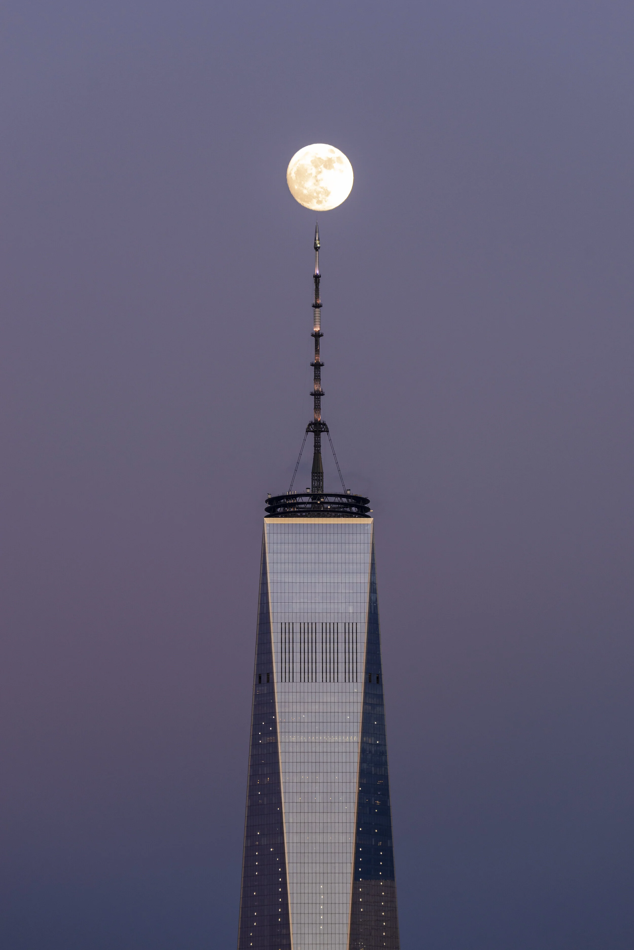Moonrise over the World Trade Center