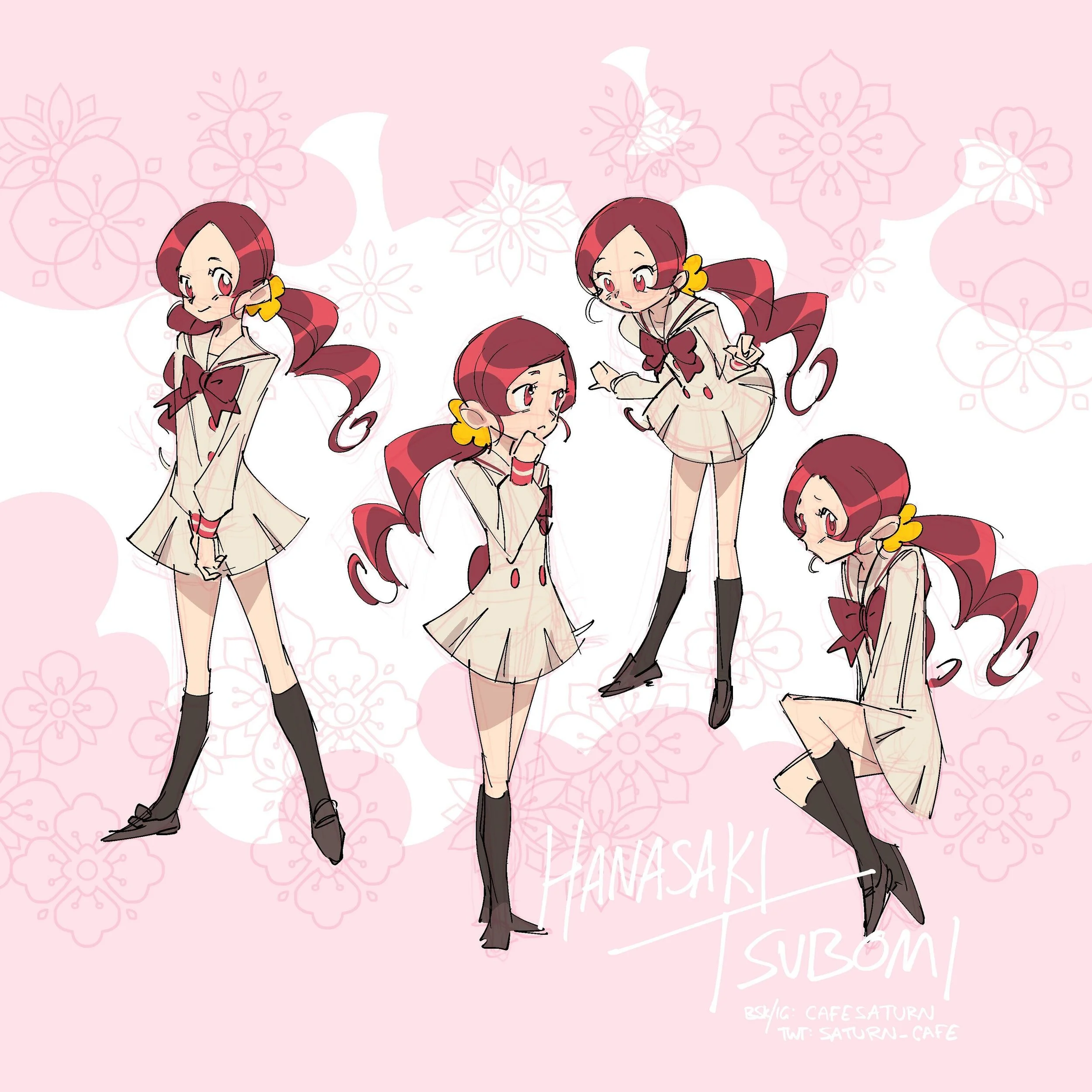 Working on breaking down Tsubomi&rsquo;s design for a CDA class&mdash; doodled her for fun and practice! She&rsquo;s not totally on-model yet, but I&rsquo;m getting there #heartcatchprecure #cureblossom #precure #umakoshiyoshihiko