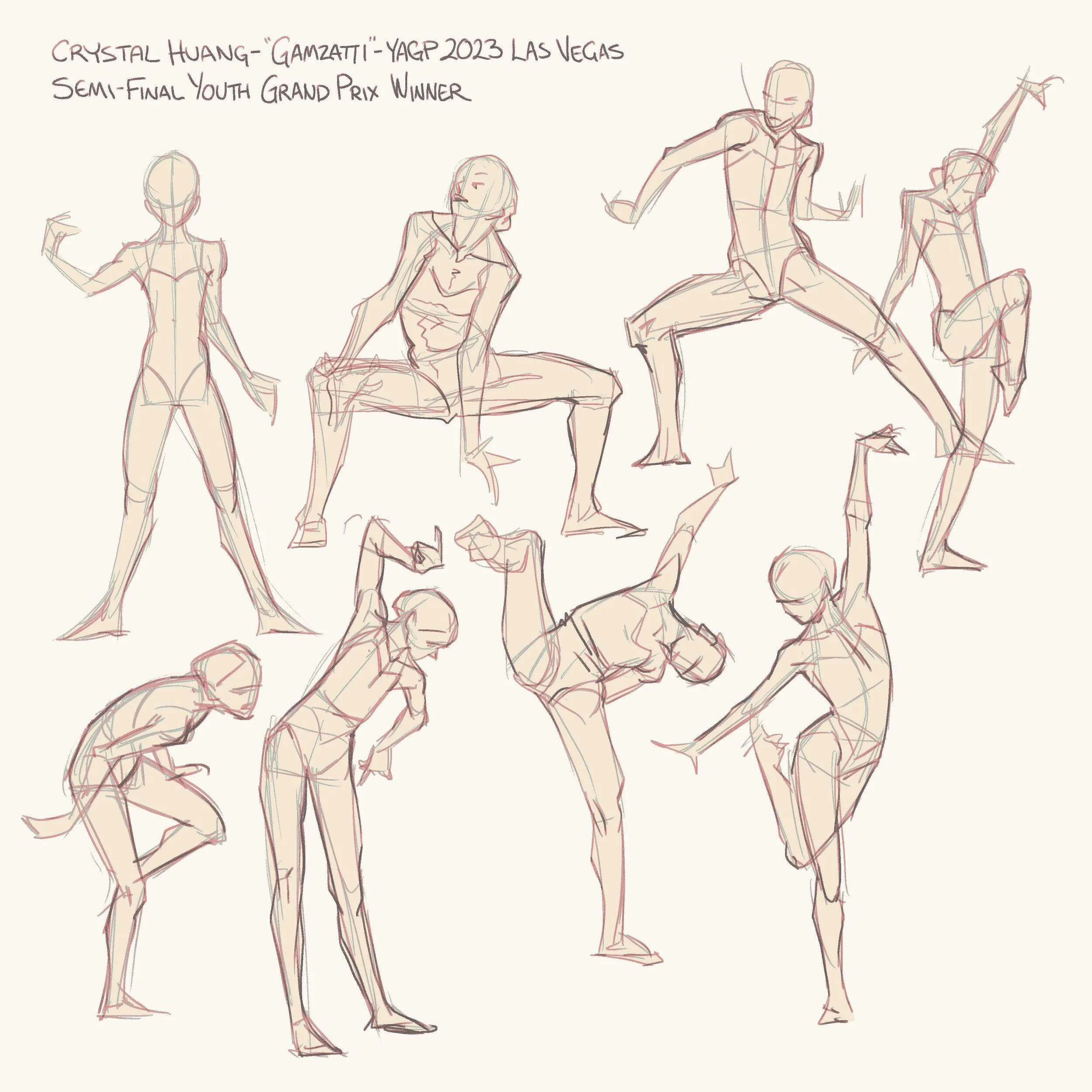 Some nighttime dance drawings