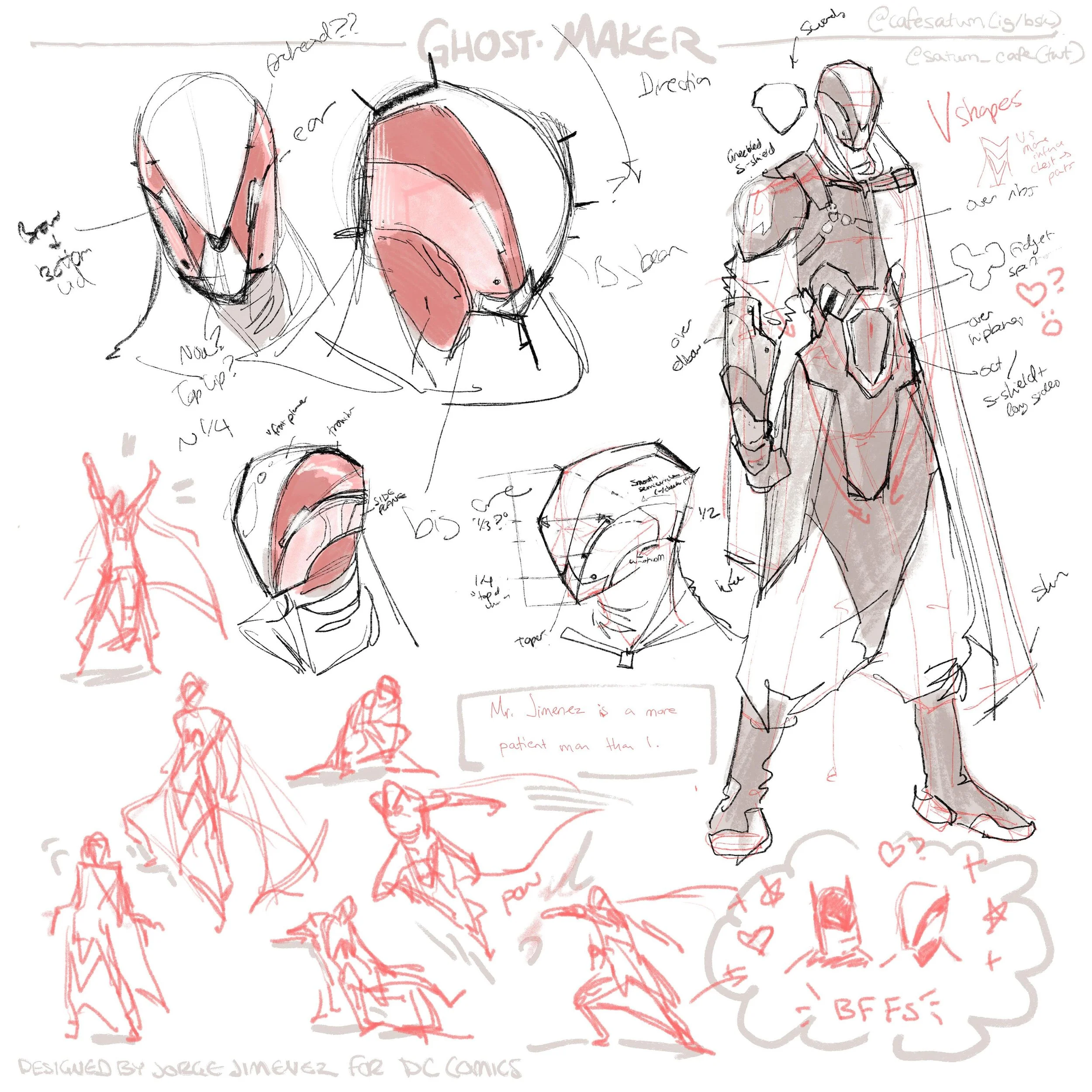 Sorry. Im Batman-brained. Heres me figuring out how to draw Ghost-Maker, Batman&rsquo;s cool rival since they were teens, from the Tynion IV run. Designed by Jorge Jimenez, the legend #ghostmaker #batman #dccomics #minhkoakhan