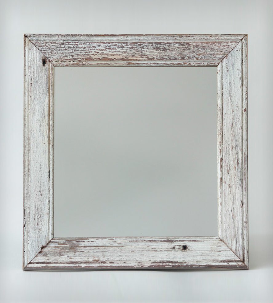 Reclaimed oak mirror