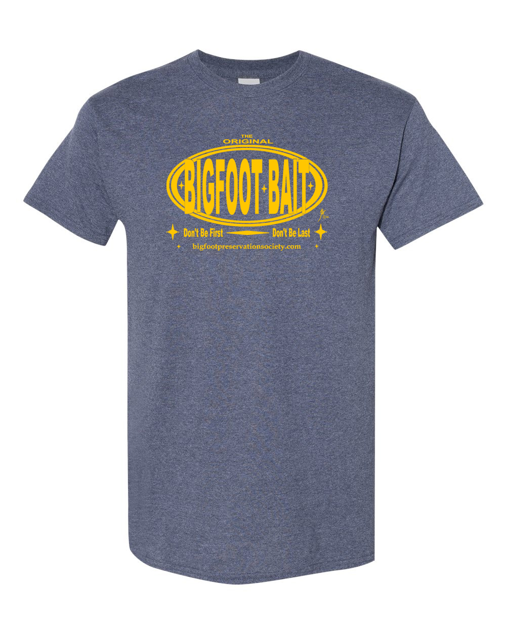 BIGFOOT BAIT Gold on Navy Heather.png
