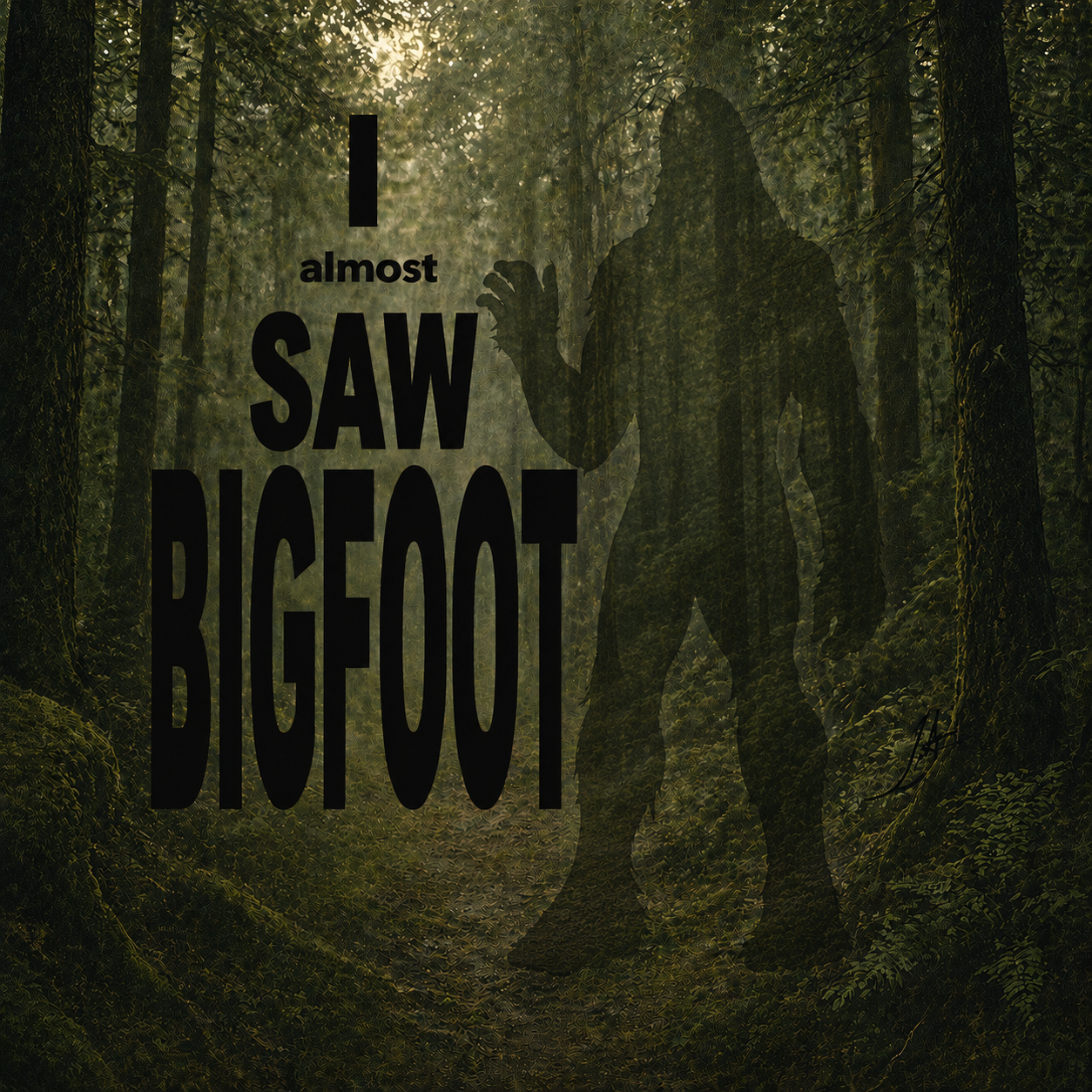 l almost saw bigfoot full color