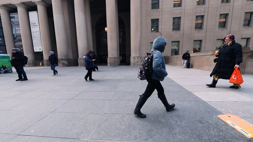 People outside Union Station captured on the Insta360 Ace Pro2