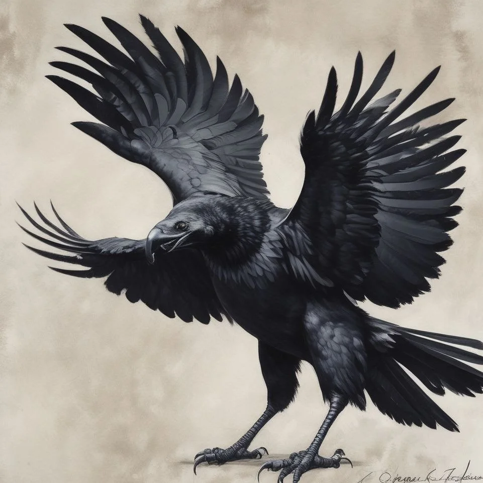 Tripedal Desert Crow