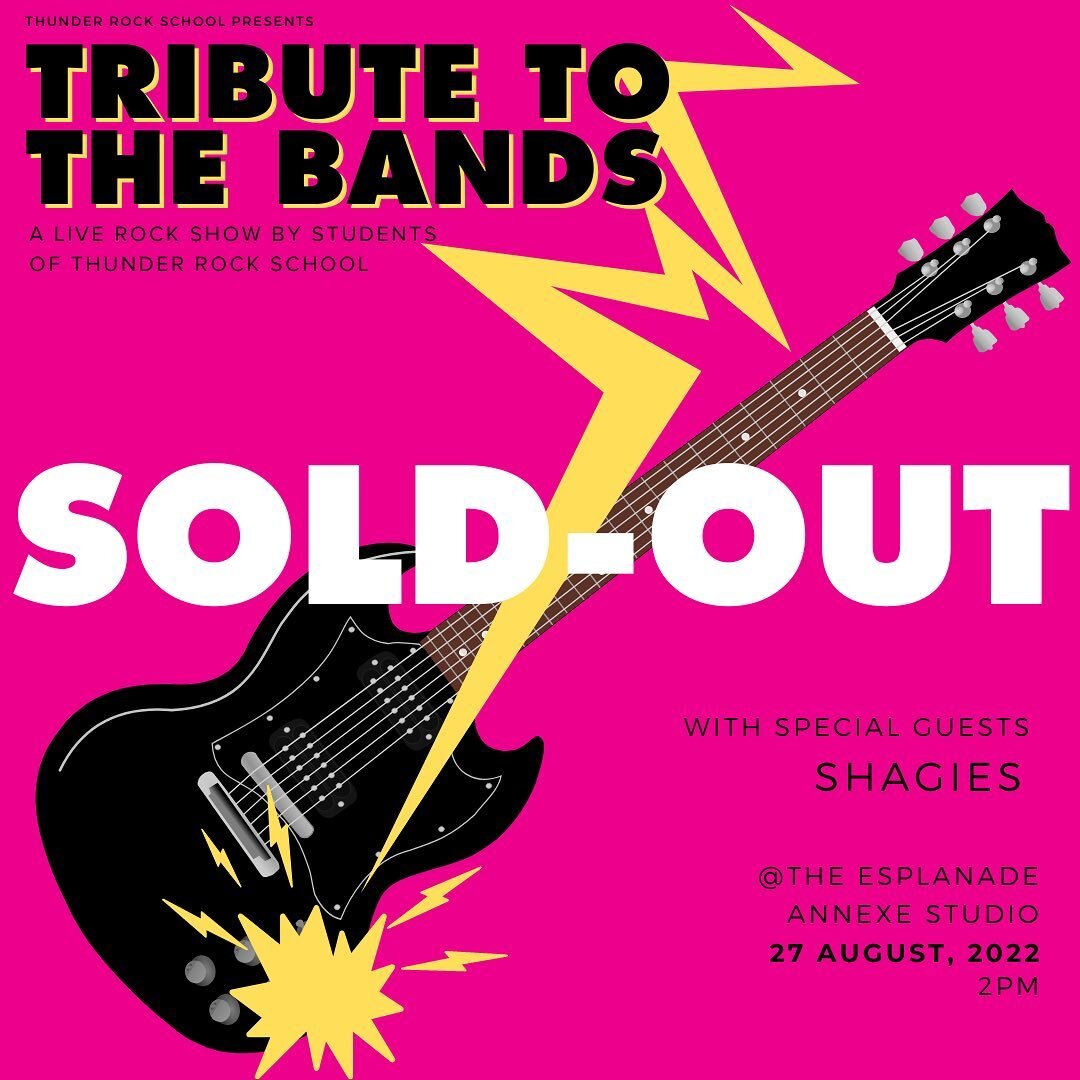 ⚡️⚡️Super stoked and grateful for all the support shown to our humble little rock show being sold-out! 😭

Huge apologies to those that weren&rsquo;t able to get tickets in time! 🫡

To our performers&hellip;. Don&rsquo;t be nervous la! 😎