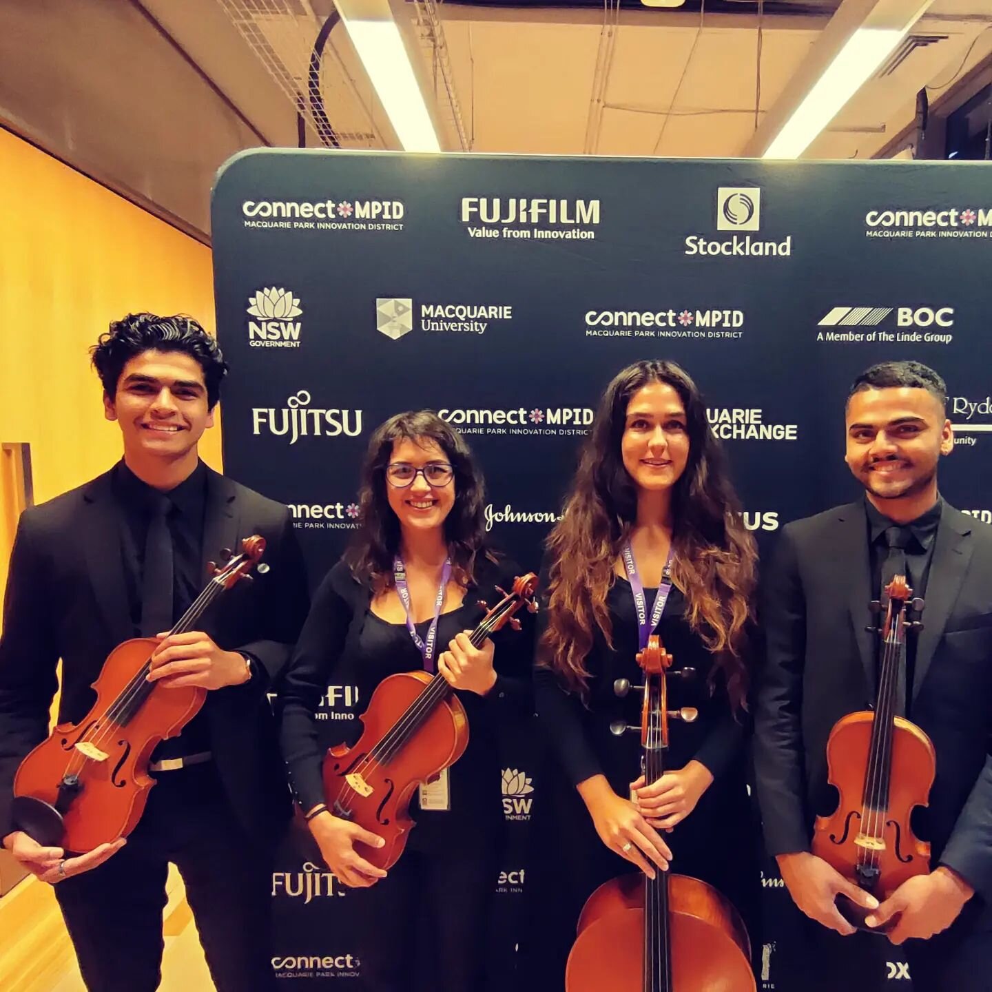 Thank you @connectmpid for having us perform at Optus Headquarters. The future of Macquarie Park is bright ✨