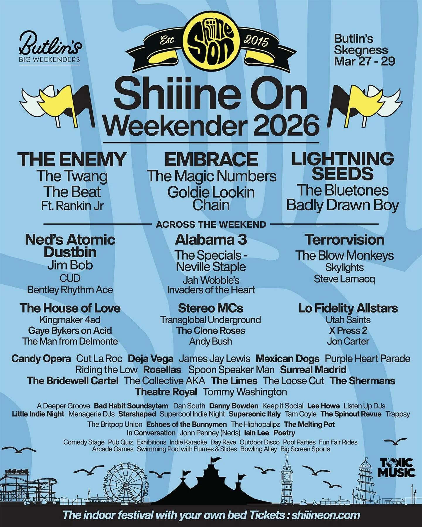 We play @shiiine_on_ festival on Saturday March 28th.