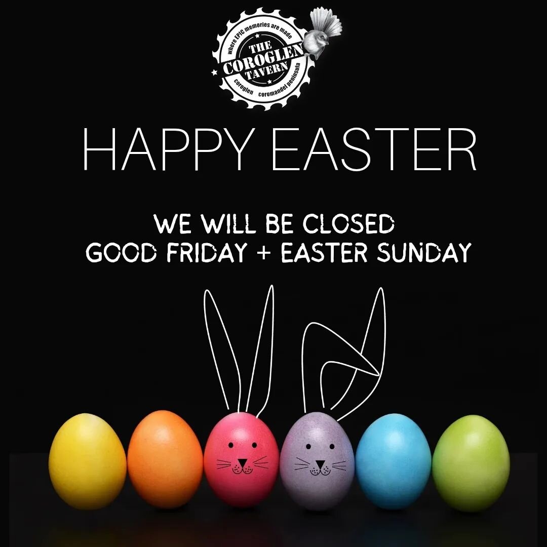 Happy Easter Everyone🐰
We will be closed on Good Friday and Easter Sunday, open on Saturday from 11am✌️