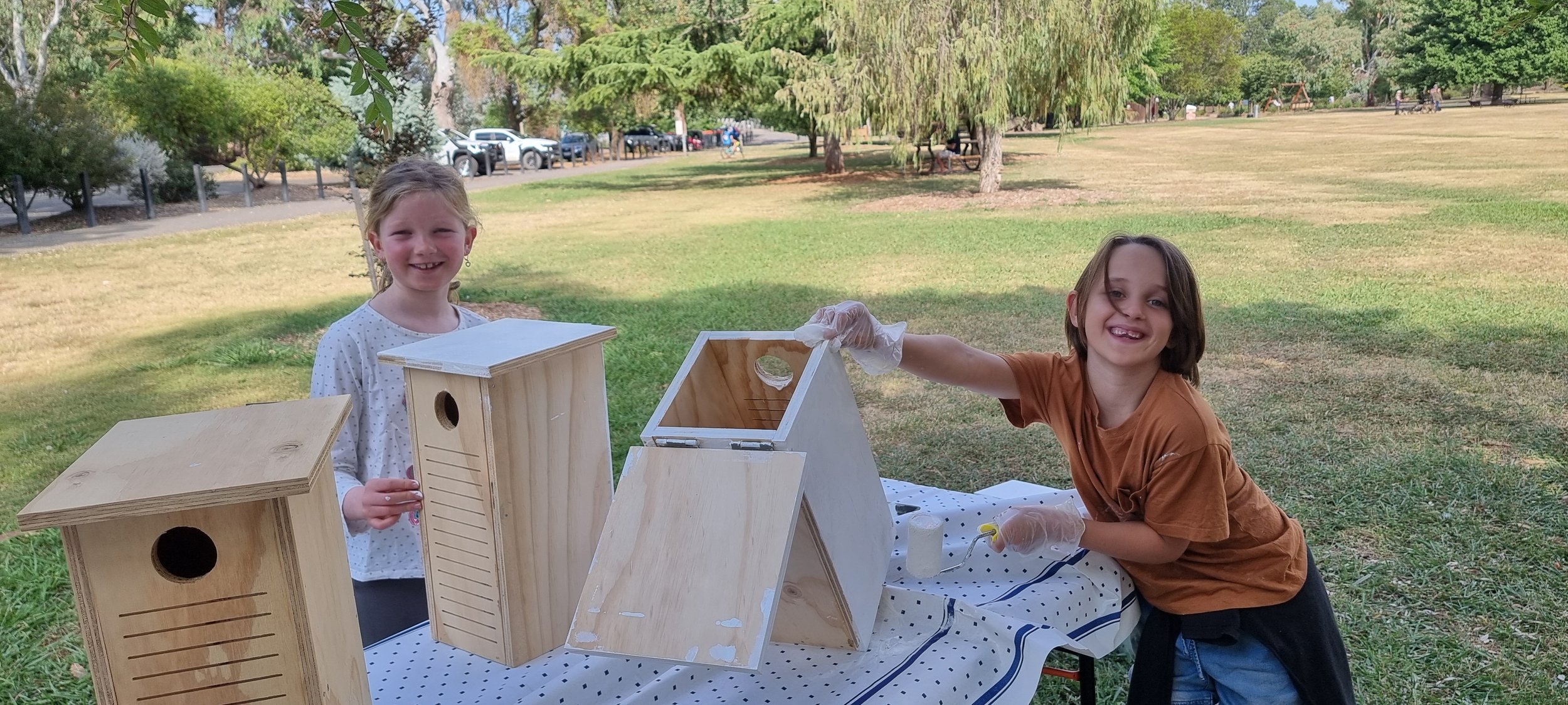 Community Comes Together for Nest Box Paint &amp; Repair Workshop