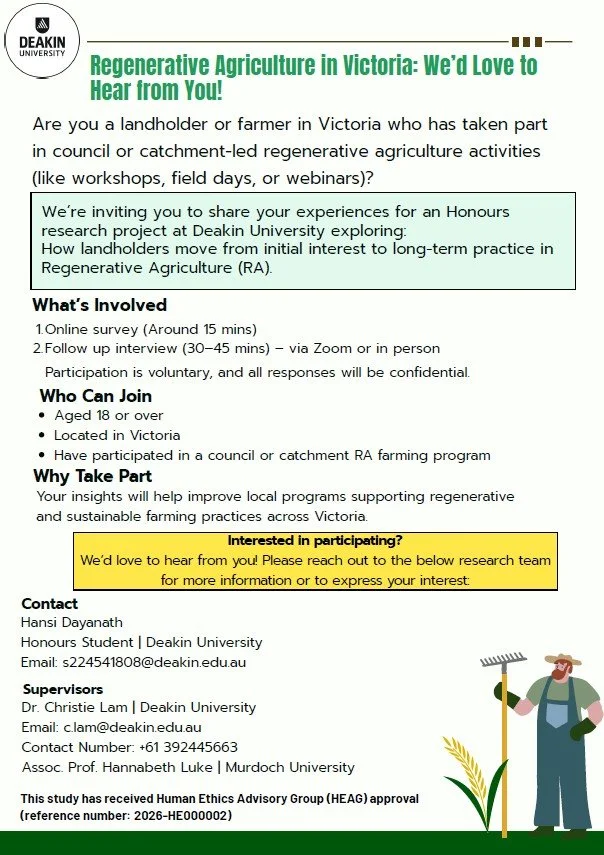 Share Your Experience with Regenerative Agriculture