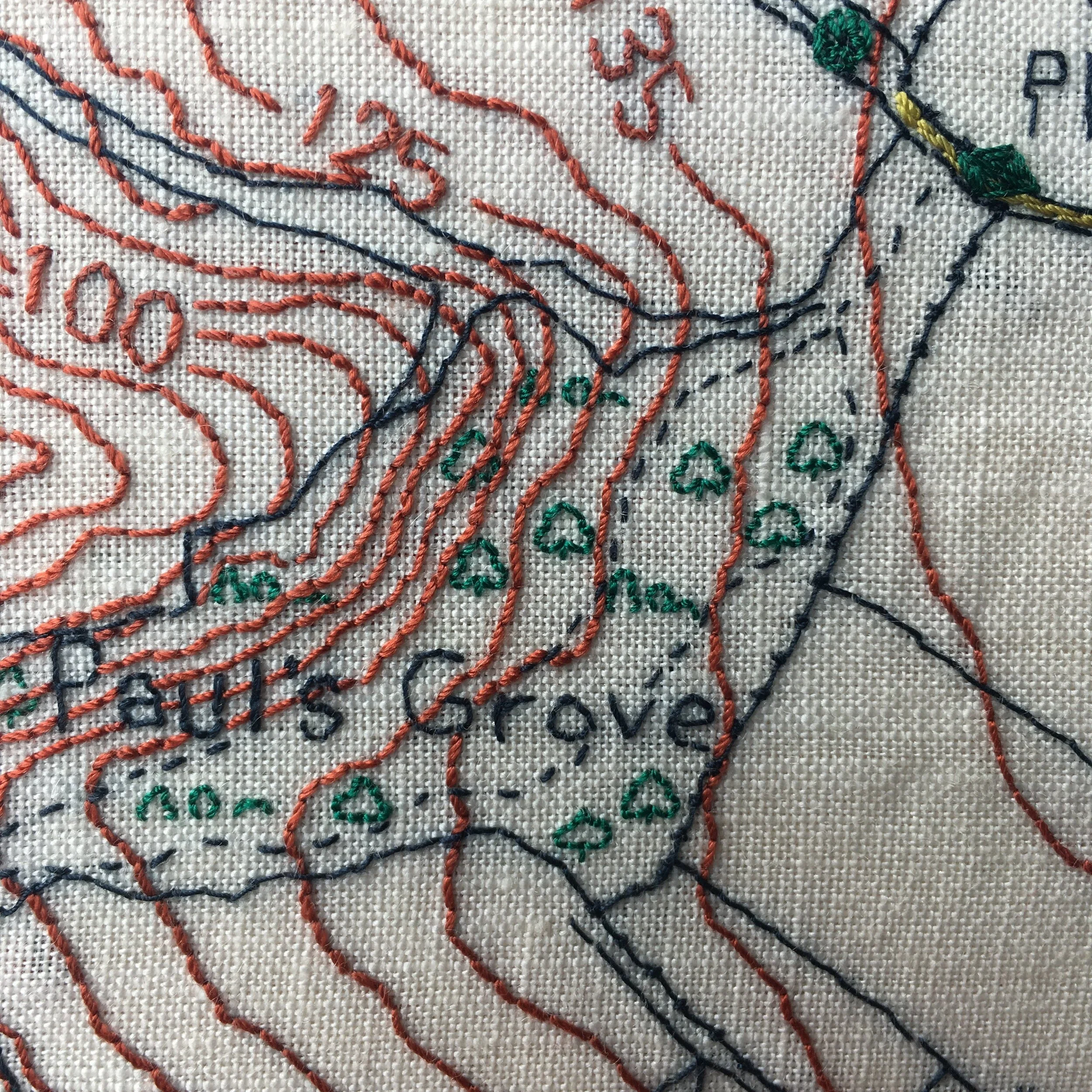 Coombe End map (detail)