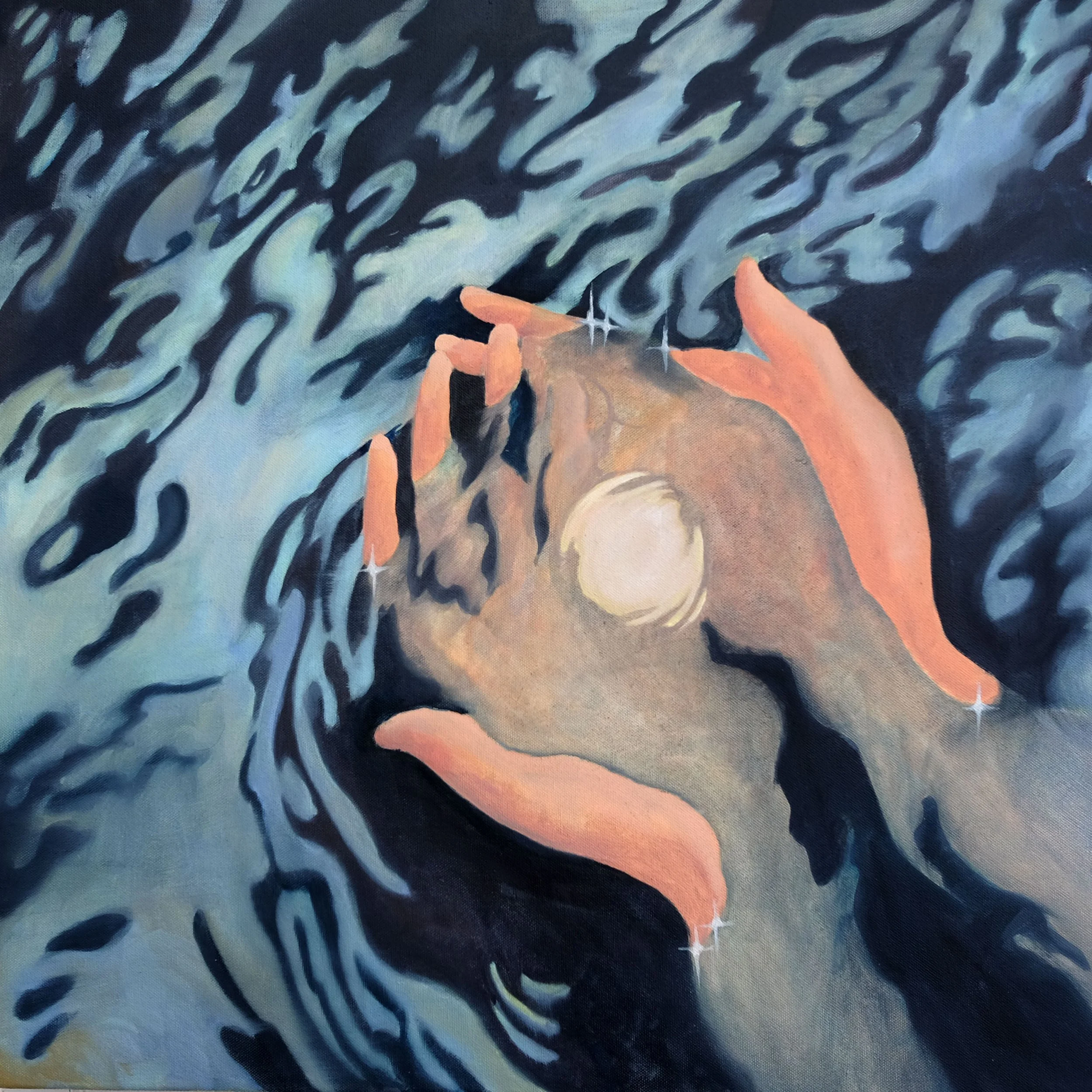 Reeve, Cecilia, Catching a Moon, oil on canvas, 2025.jpg