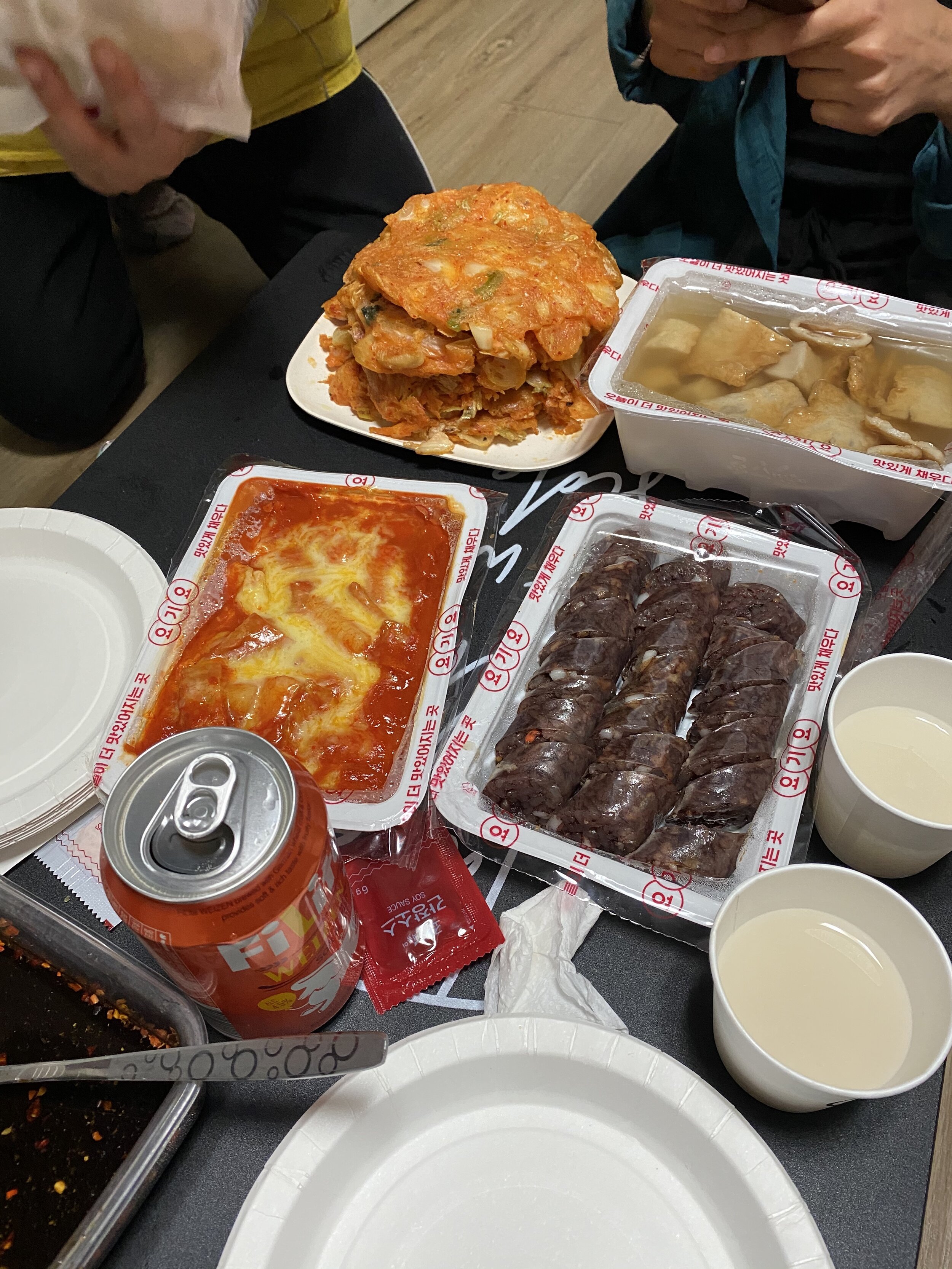 goodbye party for a friend; korean food