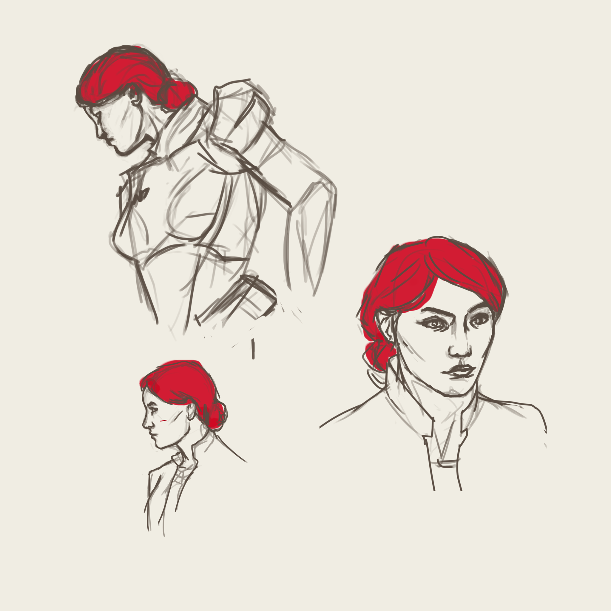 some shepard warm up sketches